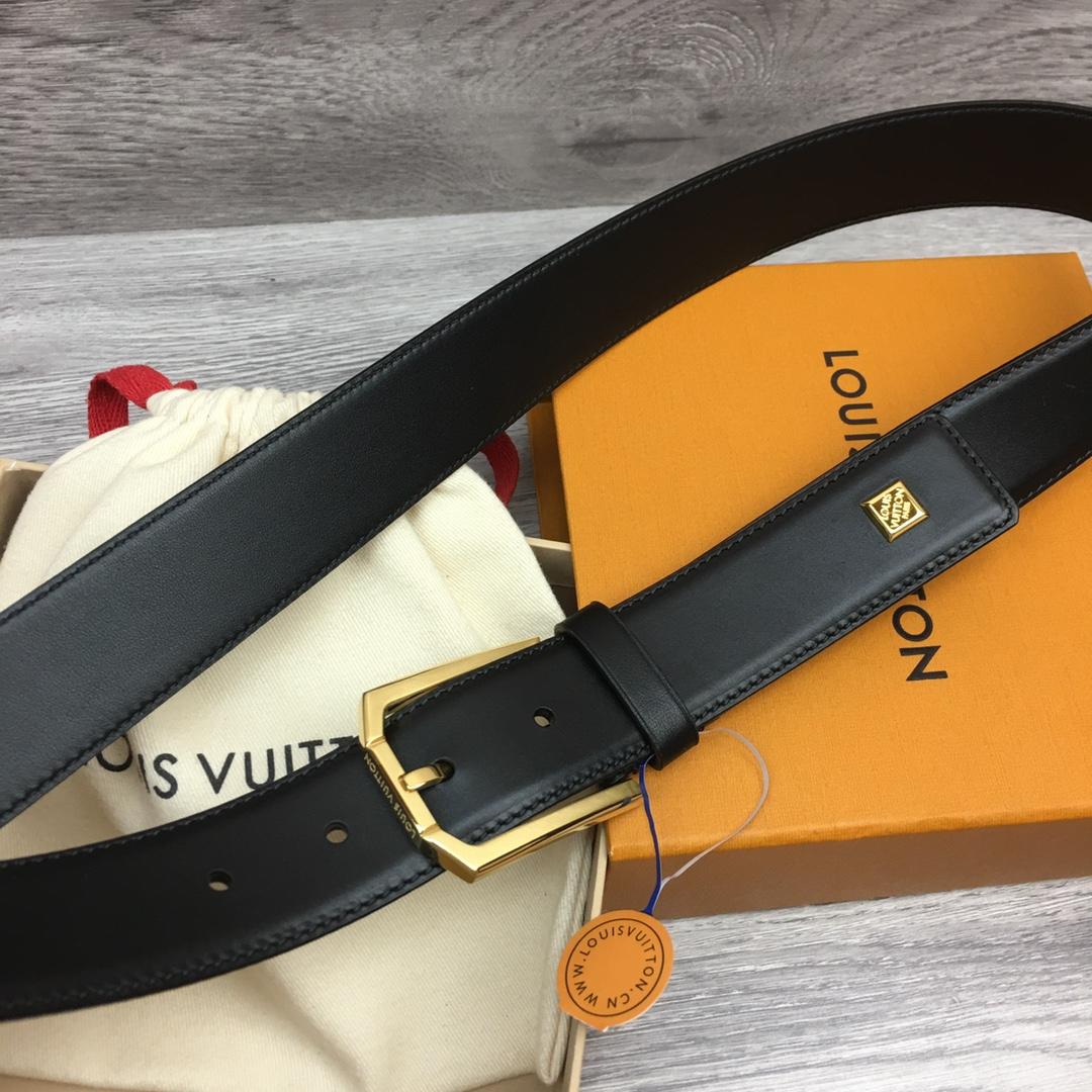 Louis Vuitton 35mm Leather Belt - DesignerGu