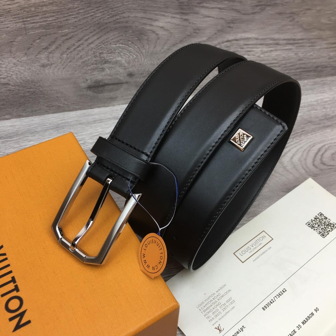 Louis Vuitton 35mm Leather Belt - DesignerGu