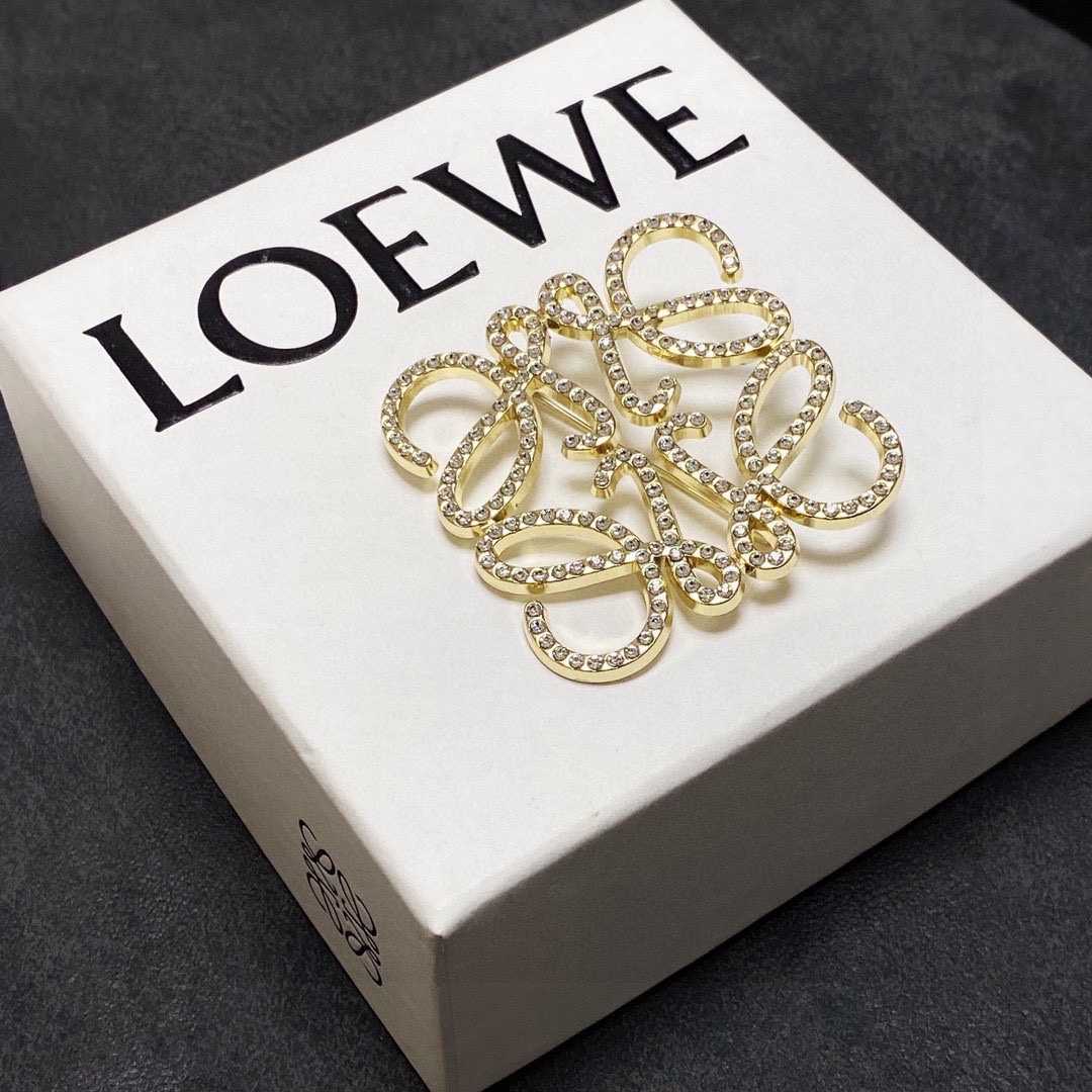 Loewe Anagram Brooch - DesignerGu