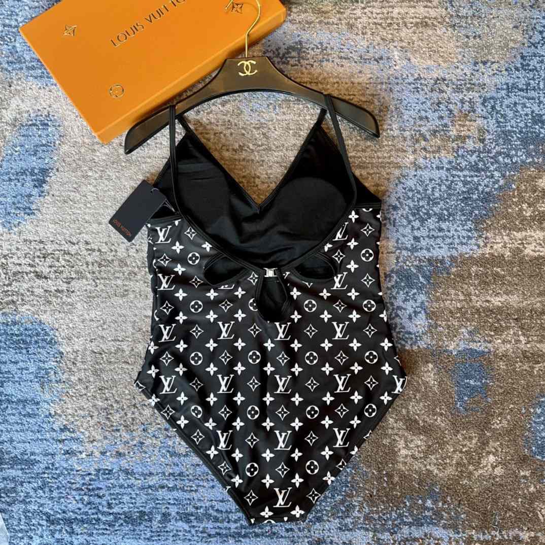 Louis Vuitton Monogram One-Piece Swimsuit - DesignerGu