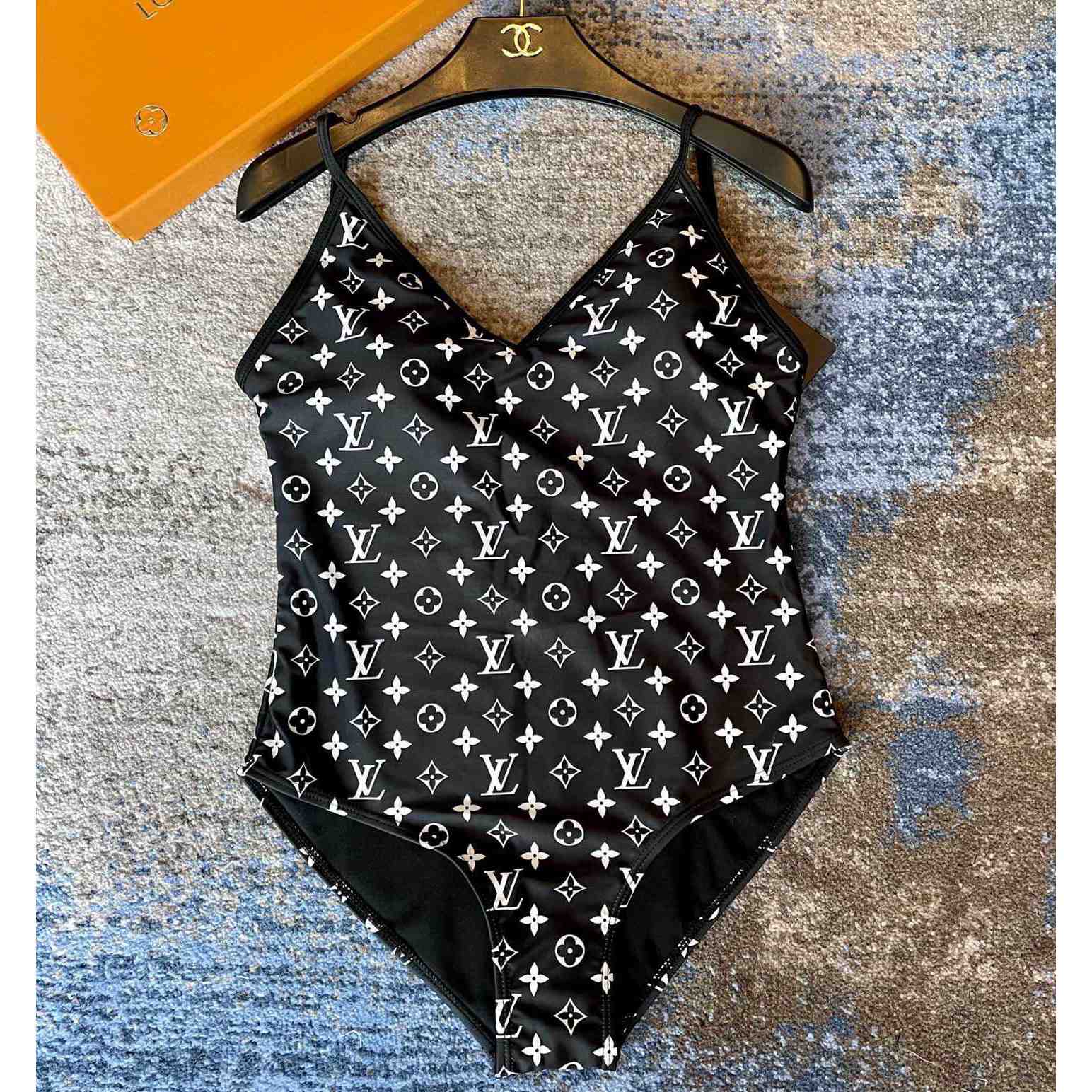 Louis Vuitton Monogram One-Piece Swimsuit - DesignerGu