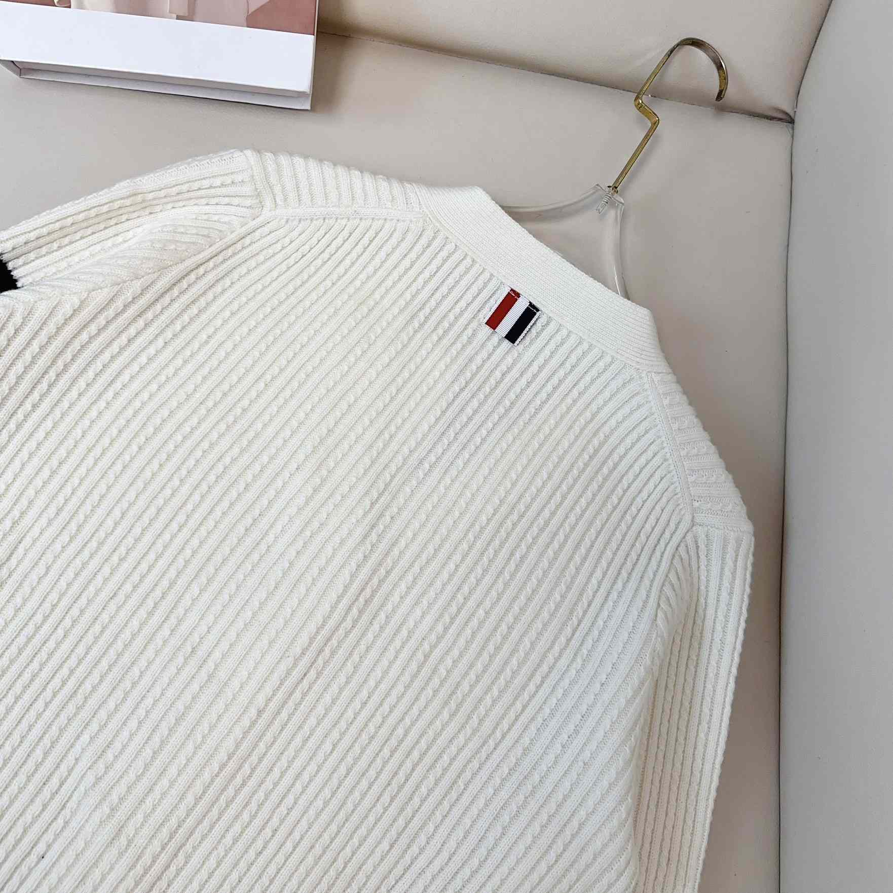 Thom Browne Four Stripe Cardigan - DesignerGu