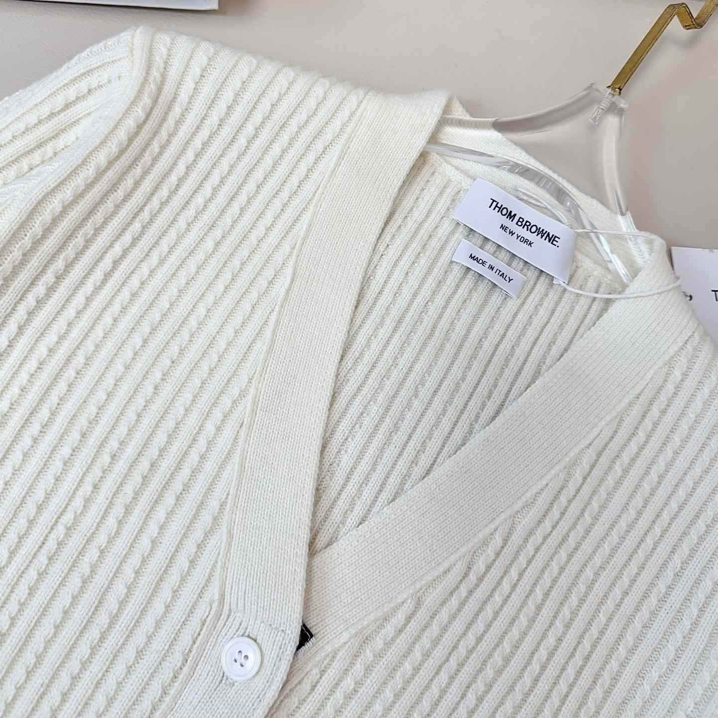 Thom Browne Four Stripe Cardigan - DesignerGu