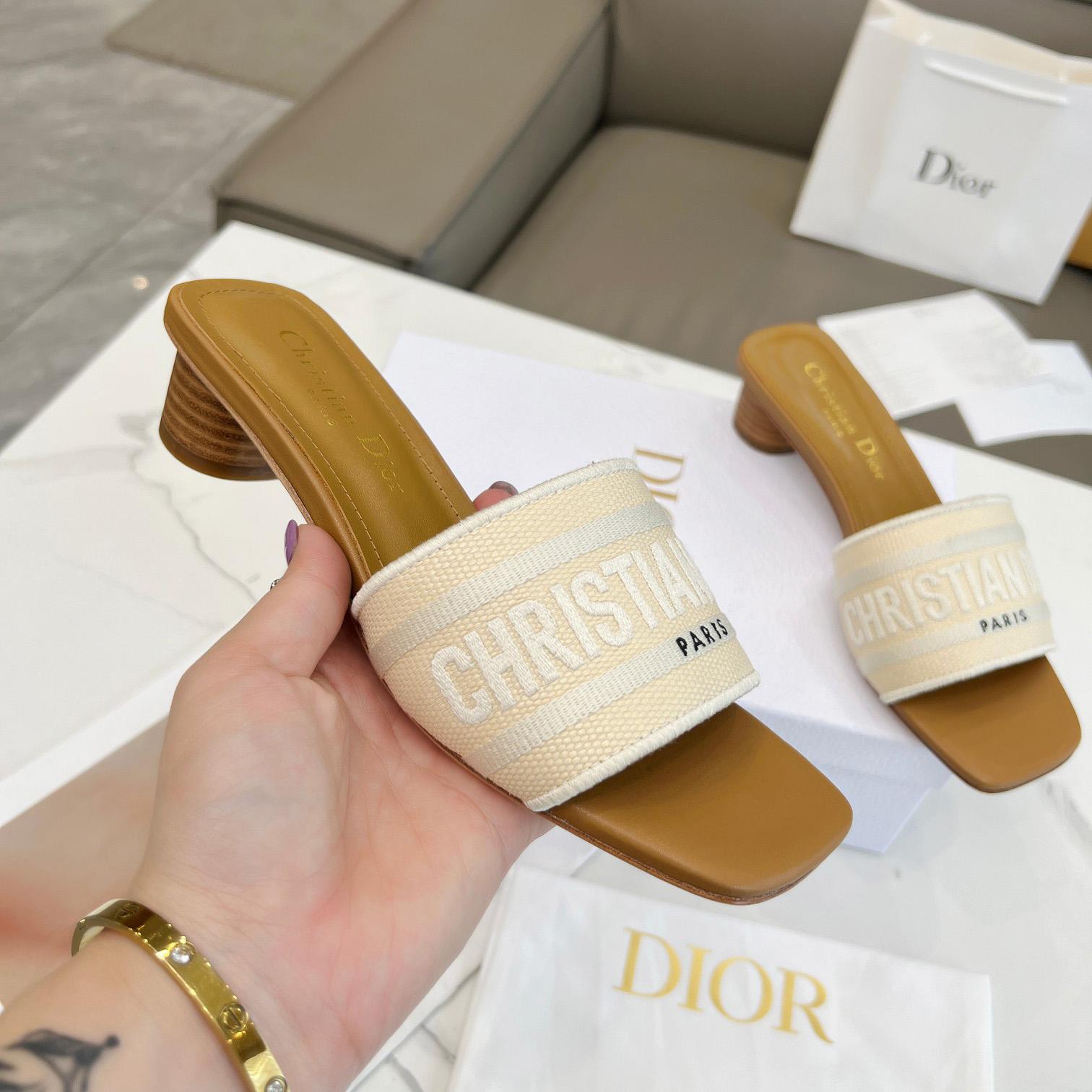 Dior Dioriviera Dway Heeled Slide - DesignerGu