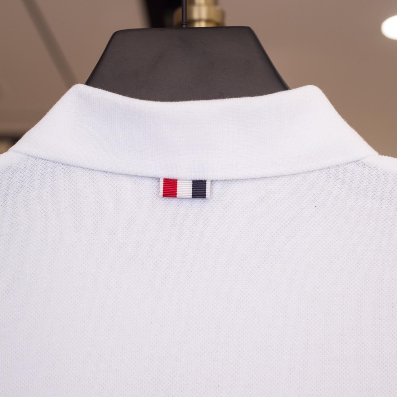 Thom Browne Classic Pique 4-Bar Short Sleeve Polo  2091 - DesignerGu