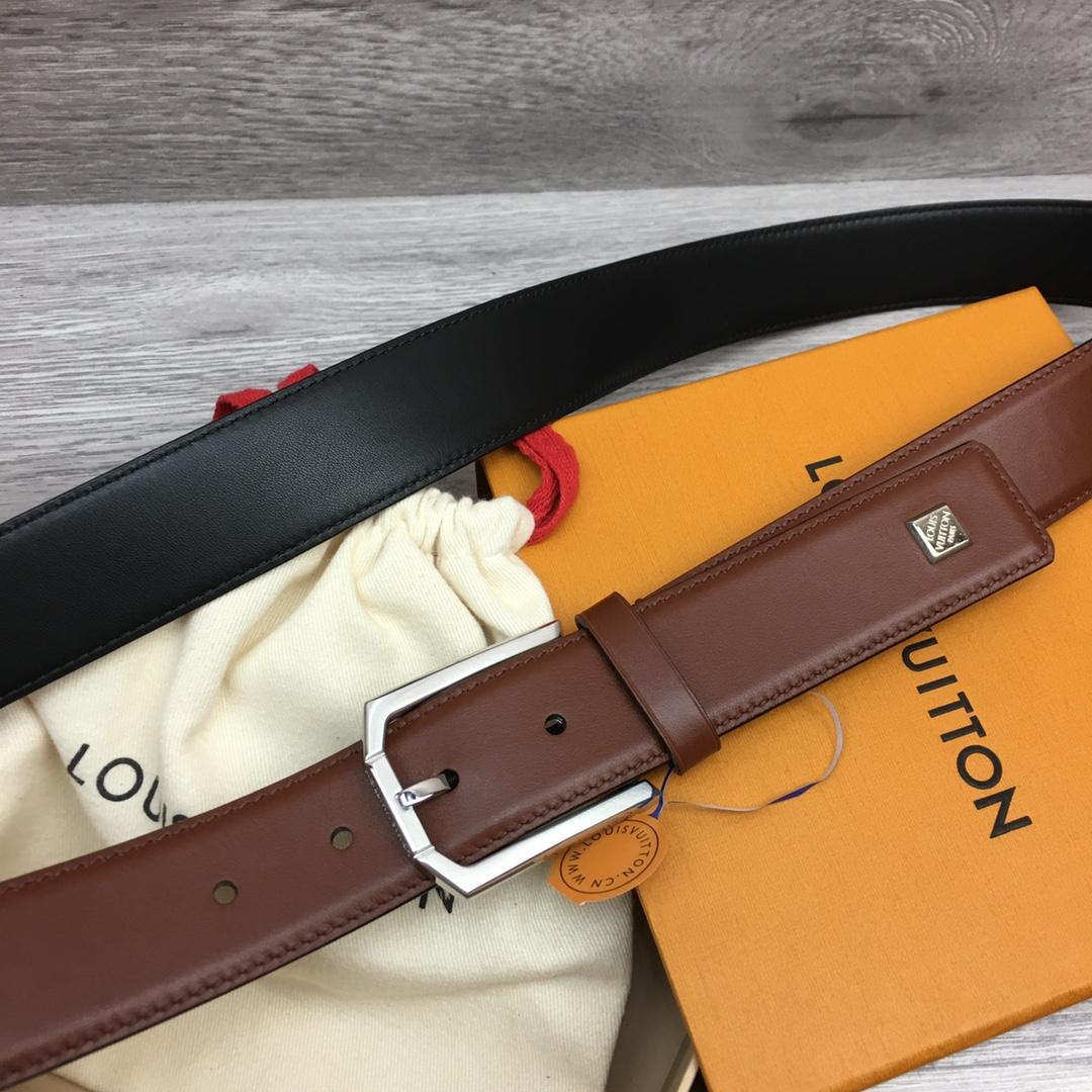 Louis Vuitton 35mm Leather Belt - DesignerGu