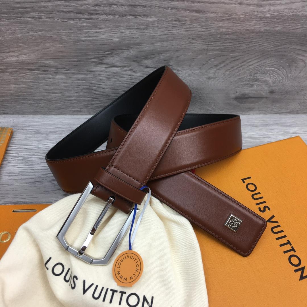 Louis Vuitton 35mm Leather Belt - DesignerGu