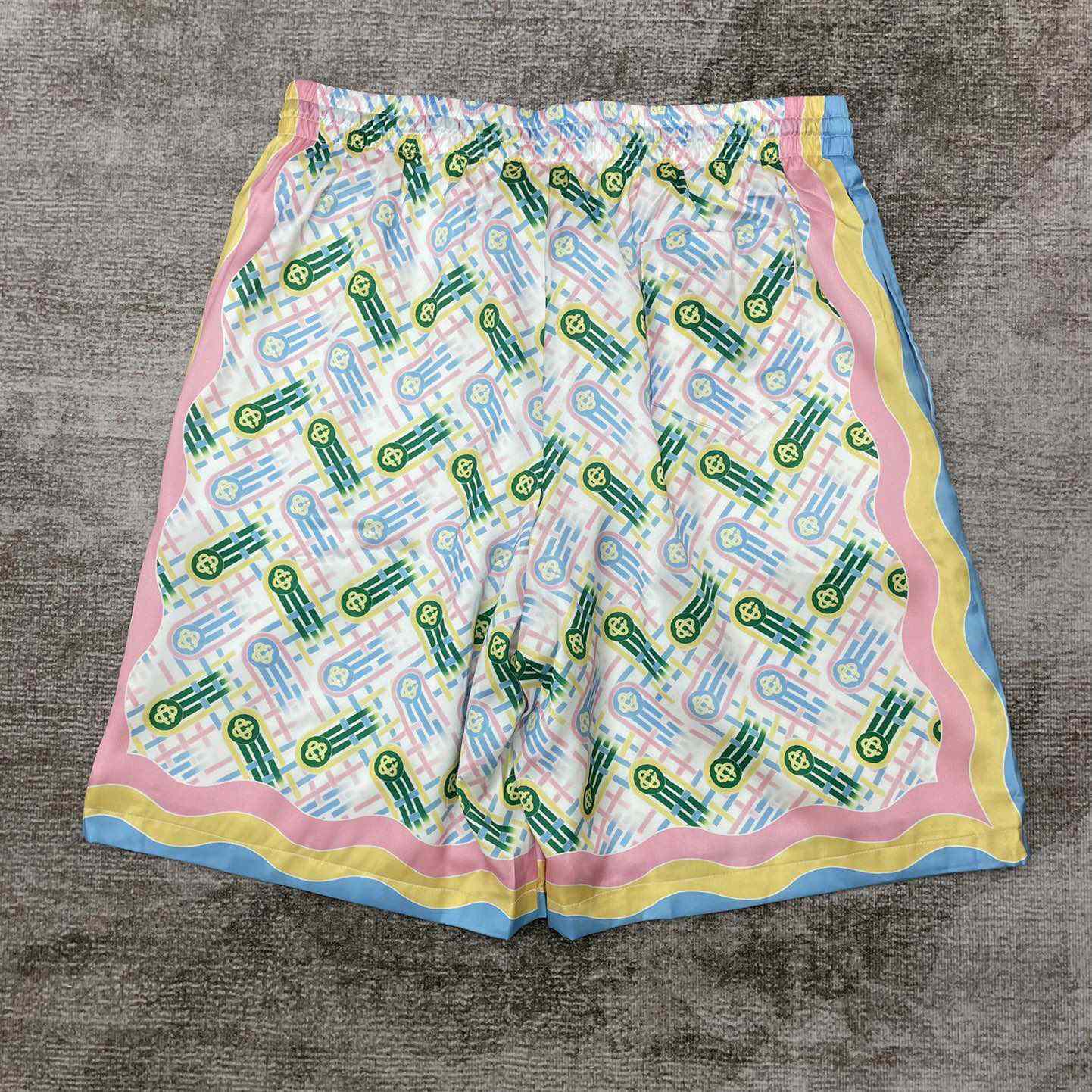 Casablanca Printed Silk Shorts 'Ping Pong Print'    CA3466 - DesignerGu