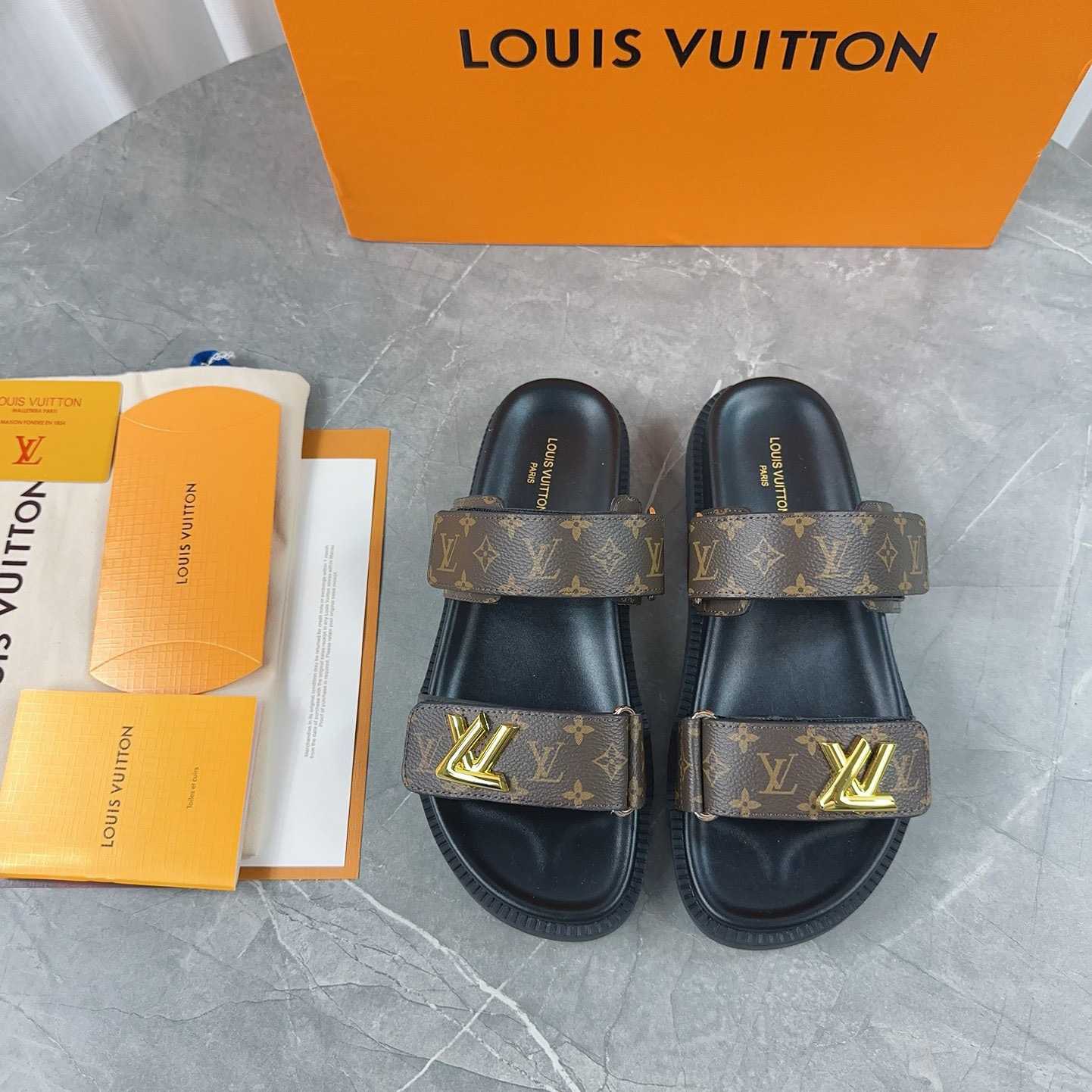 Louis Vuitton LV Sunset Flat Comfort Mule   1AD1HE - DesignerGu