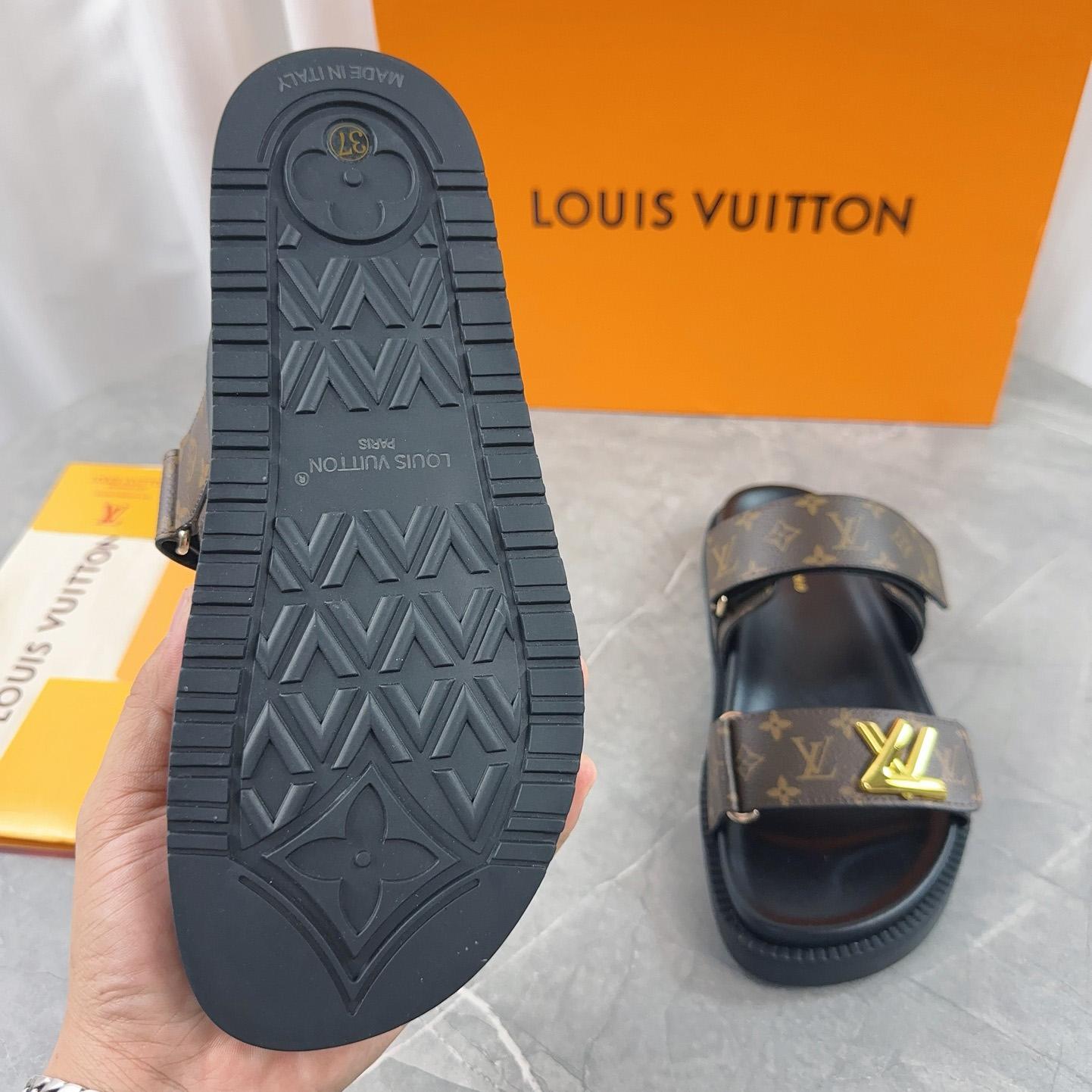 Louis Vuitton LV Sunset Flat Comfort Mule   1AD1HE - DesignerGu