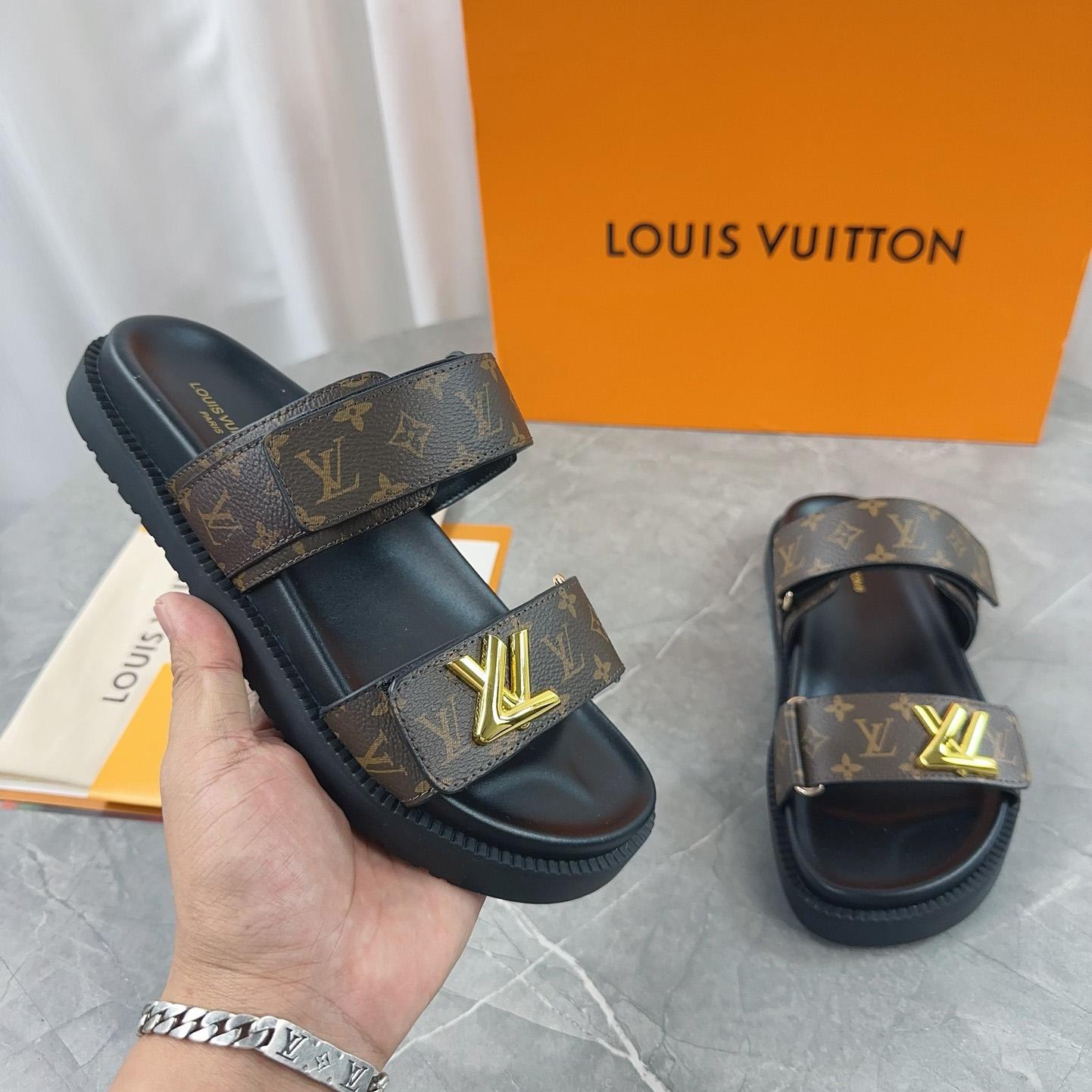 Louis Vuitton LV Sunset Flat Comfort Mule   1AD1HE - DesignerGu