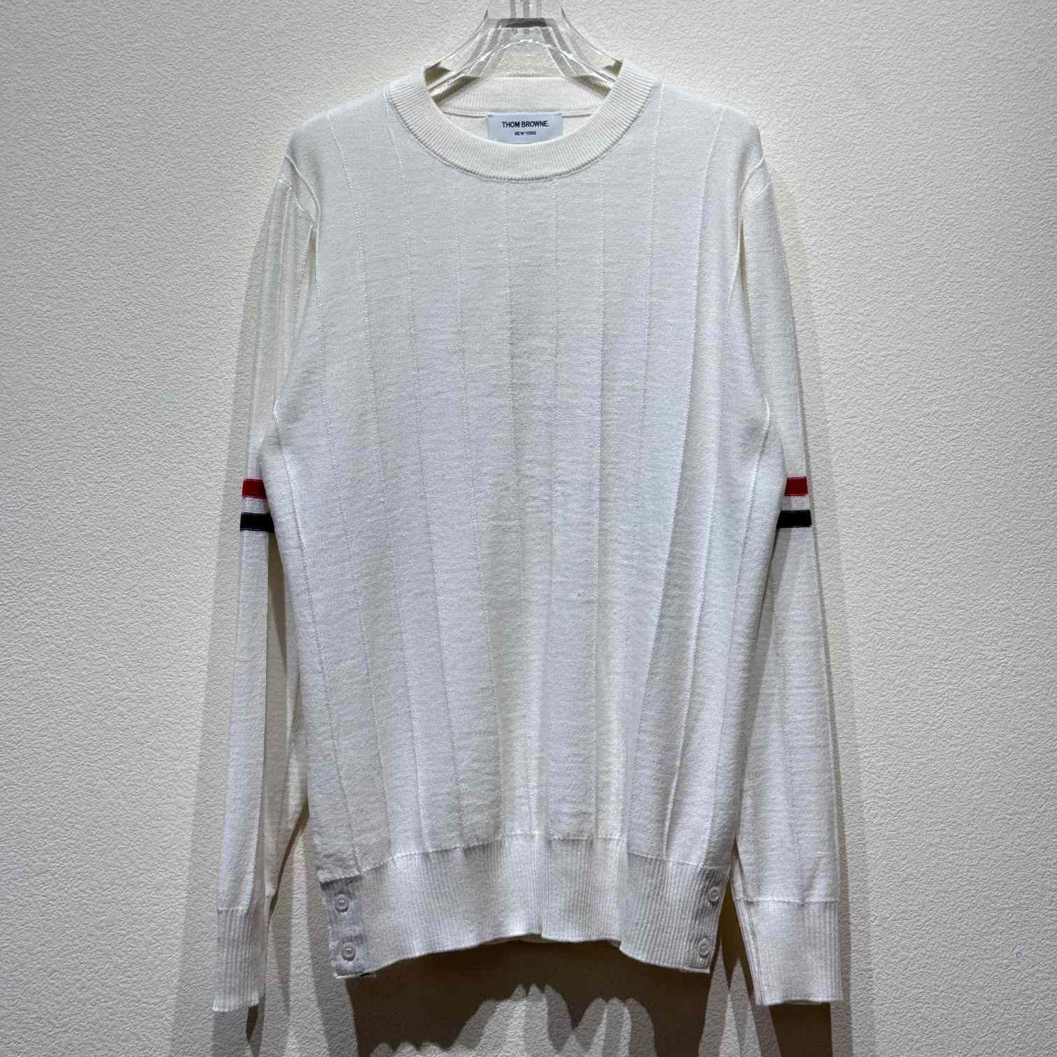 Thom Browne RWB-stripe Long-sleeve Jumper - DesignerGu