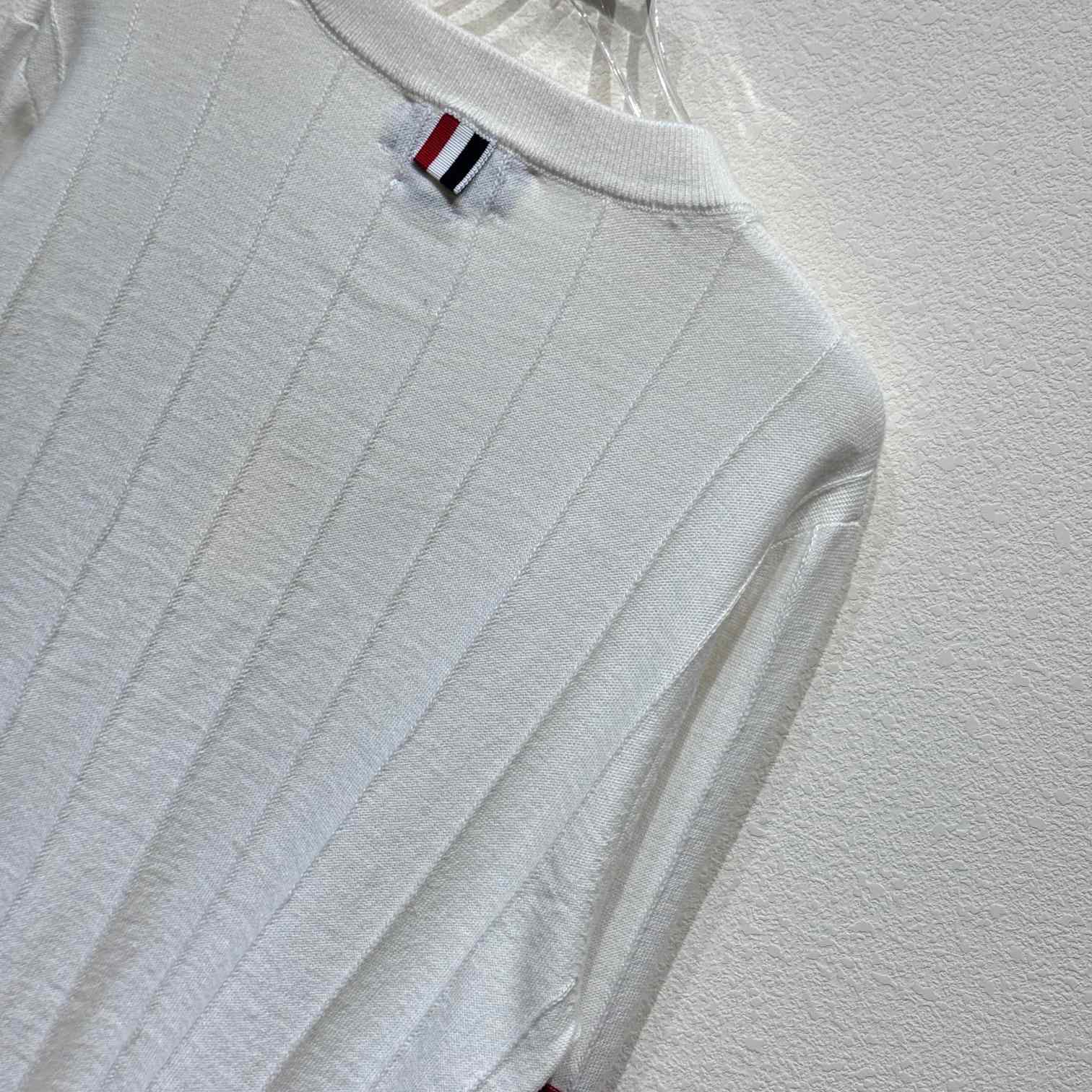 Thom Browne RWB-stripe Long-sleeve Jumper - DesignerGu