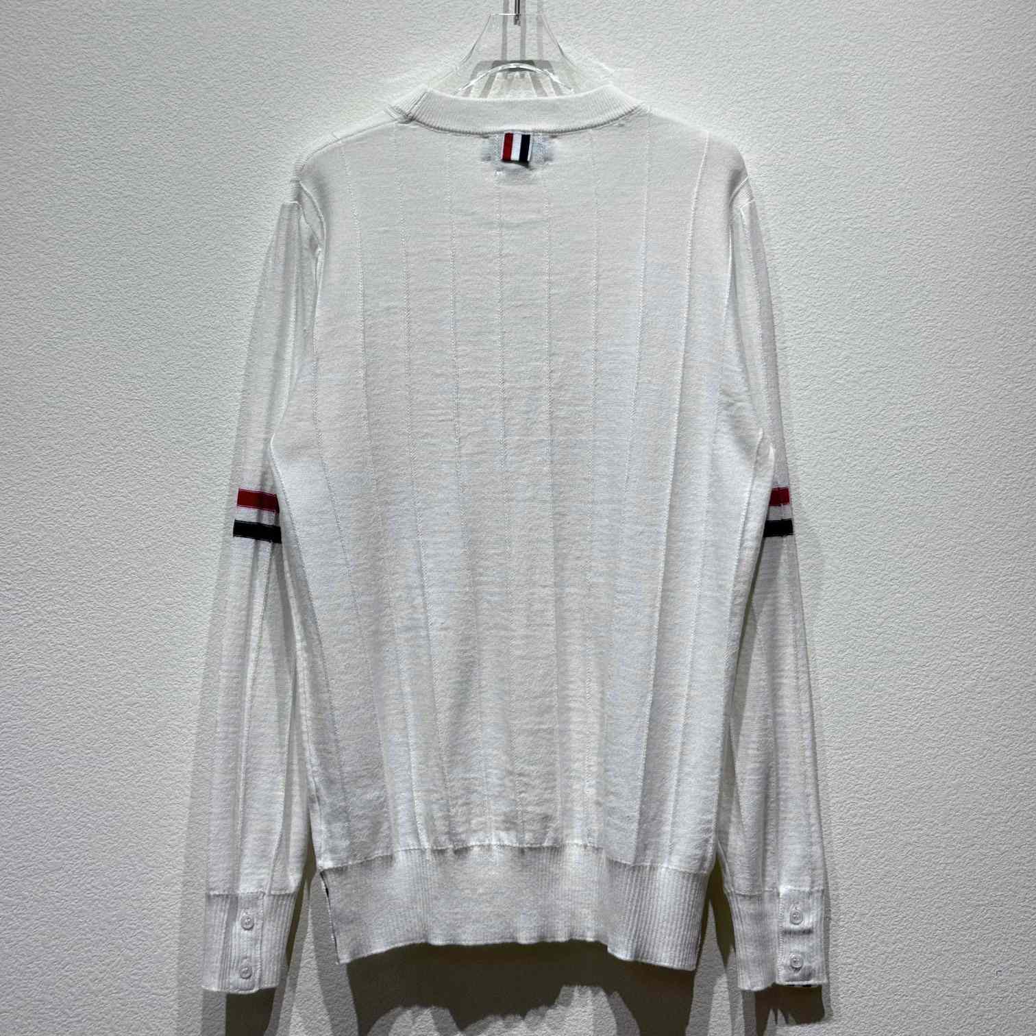 Thom Browne RWB-stripe Long-sleeve Jumper - DesignerGu