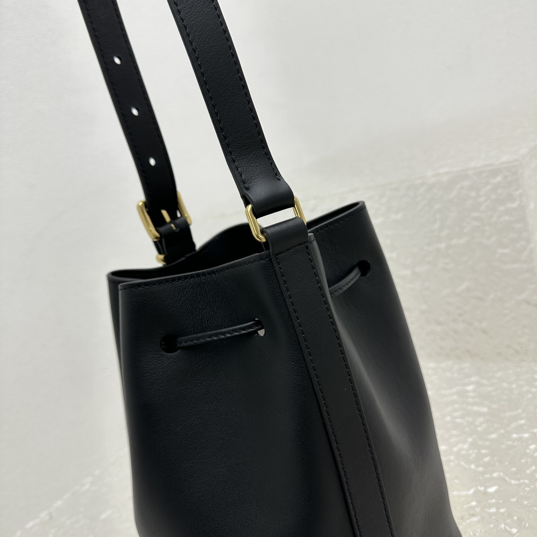 Miu Miu Leather Bucket Bag - DesignerGu