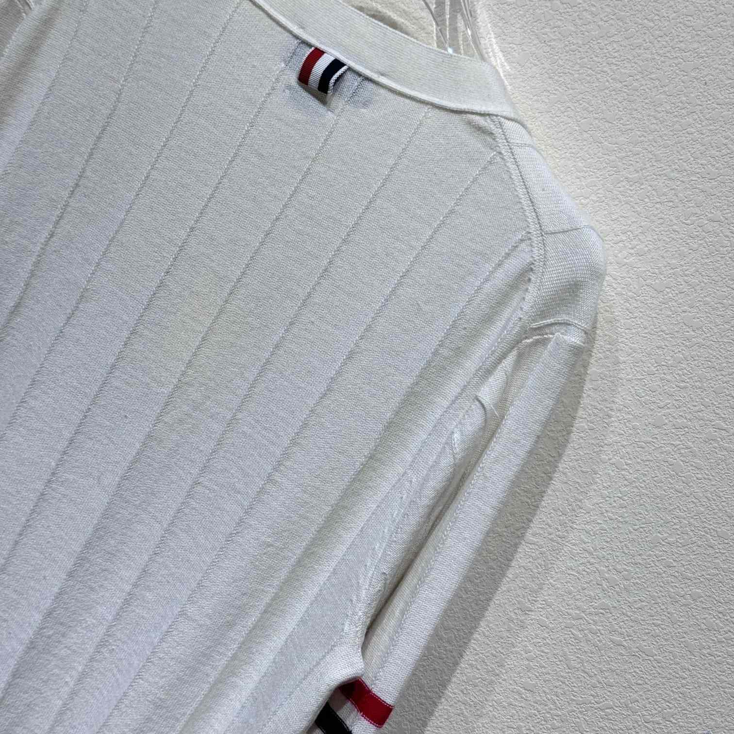 Thom Browne RWB striped V-neck cardigan - DesignerGu