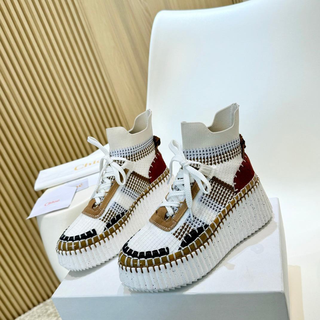 Chloe Nama Wedge Sneaker  - DesignerGu