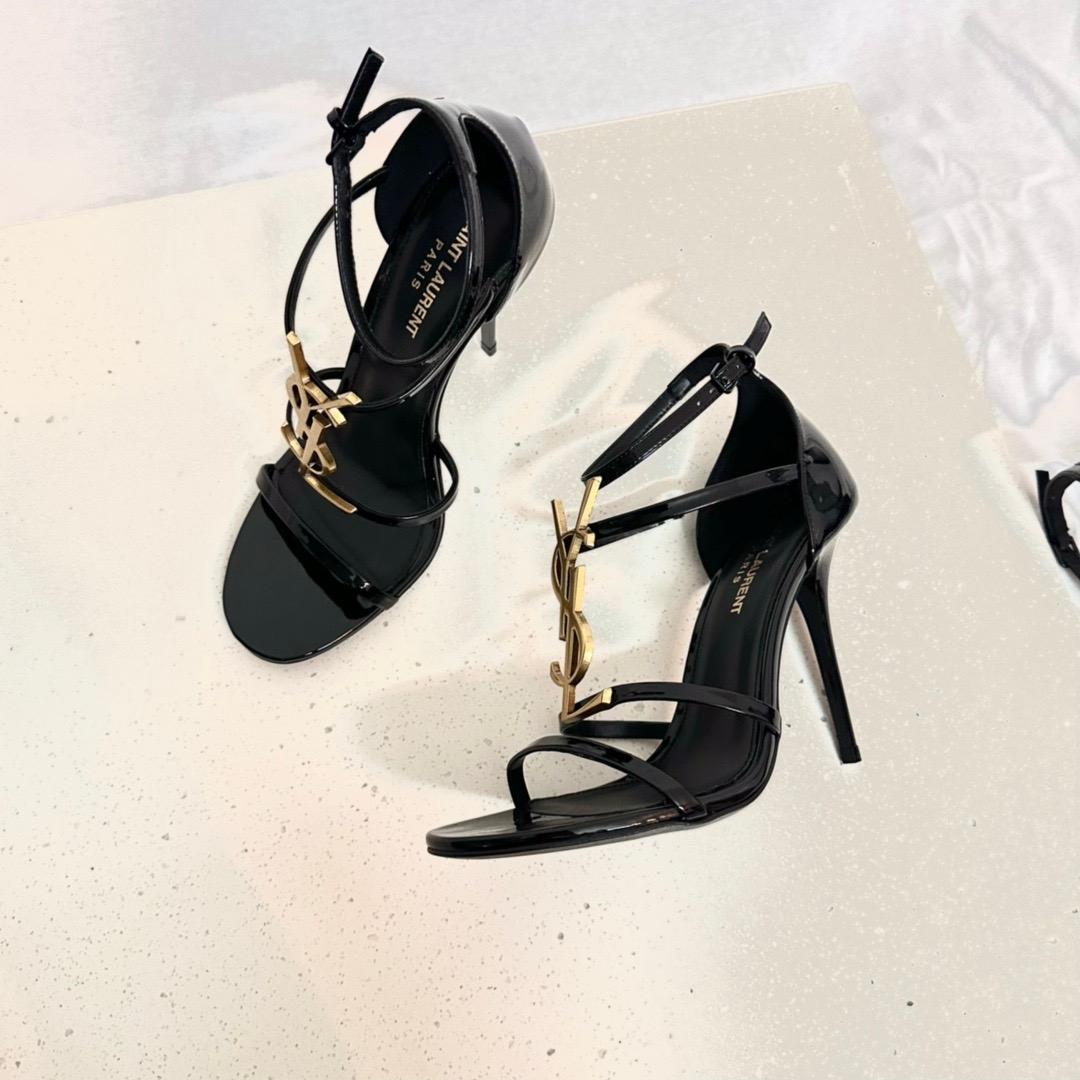 Saint Laurent Cassandra Open-toe Sandals - DesignerGu