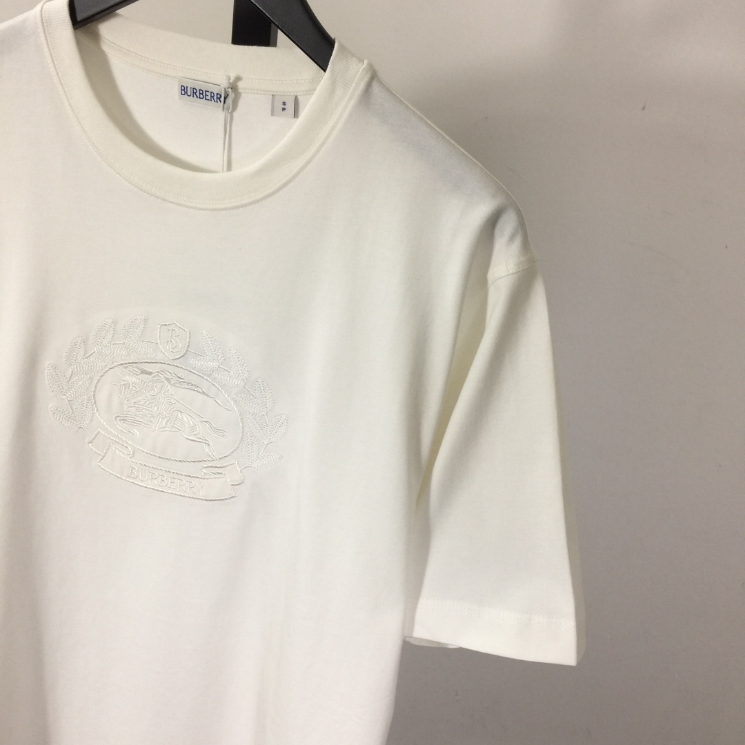 Burberry Embroidered Monogram EKD Tee - DesignerGu