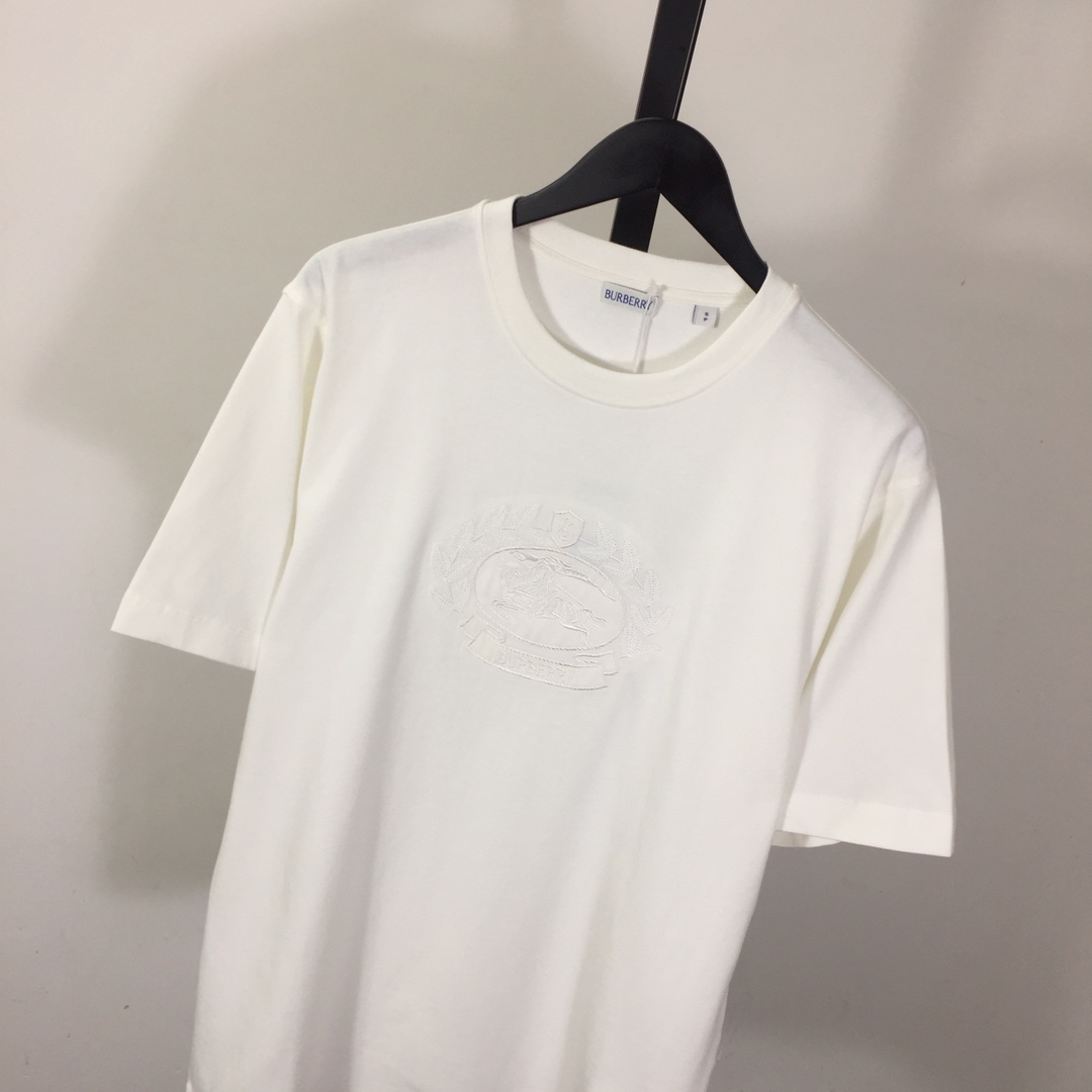 Burberry Embroidered Monogram EKD Tee - DesignerGu