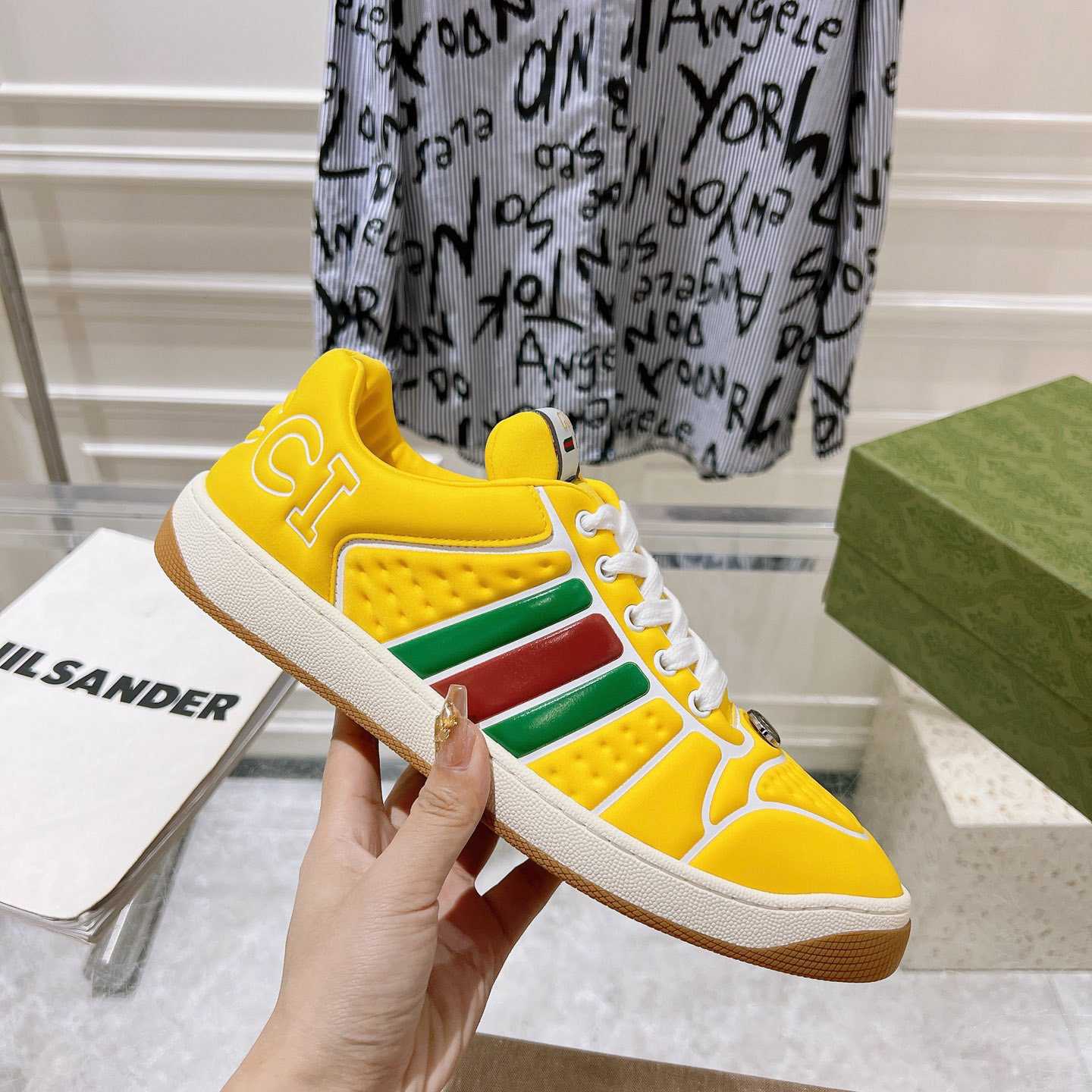 Gucci Screener Sneaker With Web - DesignerGu