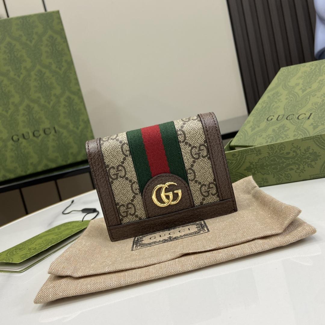 Gucci Ophidia GG Card Case Wallet - DesignerGu