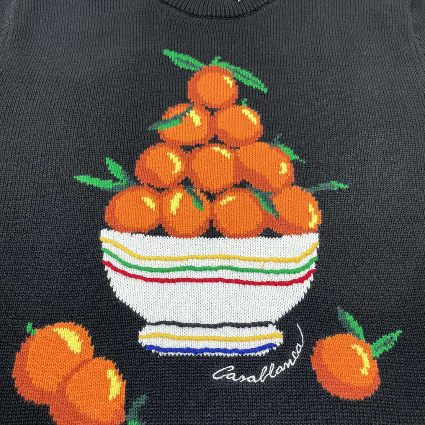 Casablanca Pyramide D'Oranges Intarsia-knit Jumper   M1033 - DesignerGu