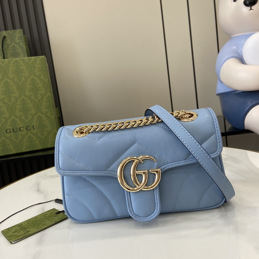 Gucci GG Marmont Mini Shoulder Bag - DesignerGu