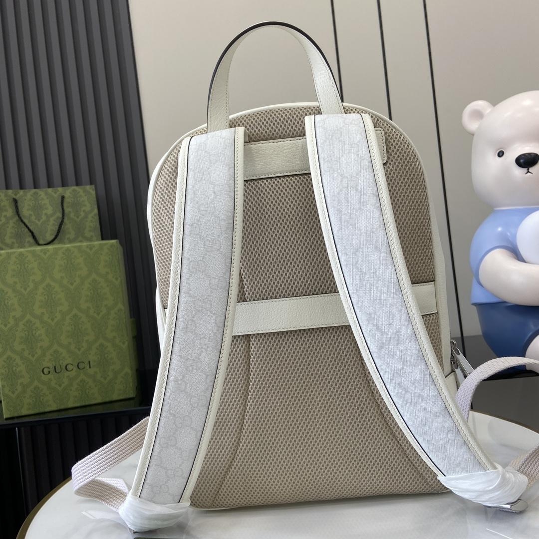 Gucci Medium GG Backpack With Tag - DesignerGu