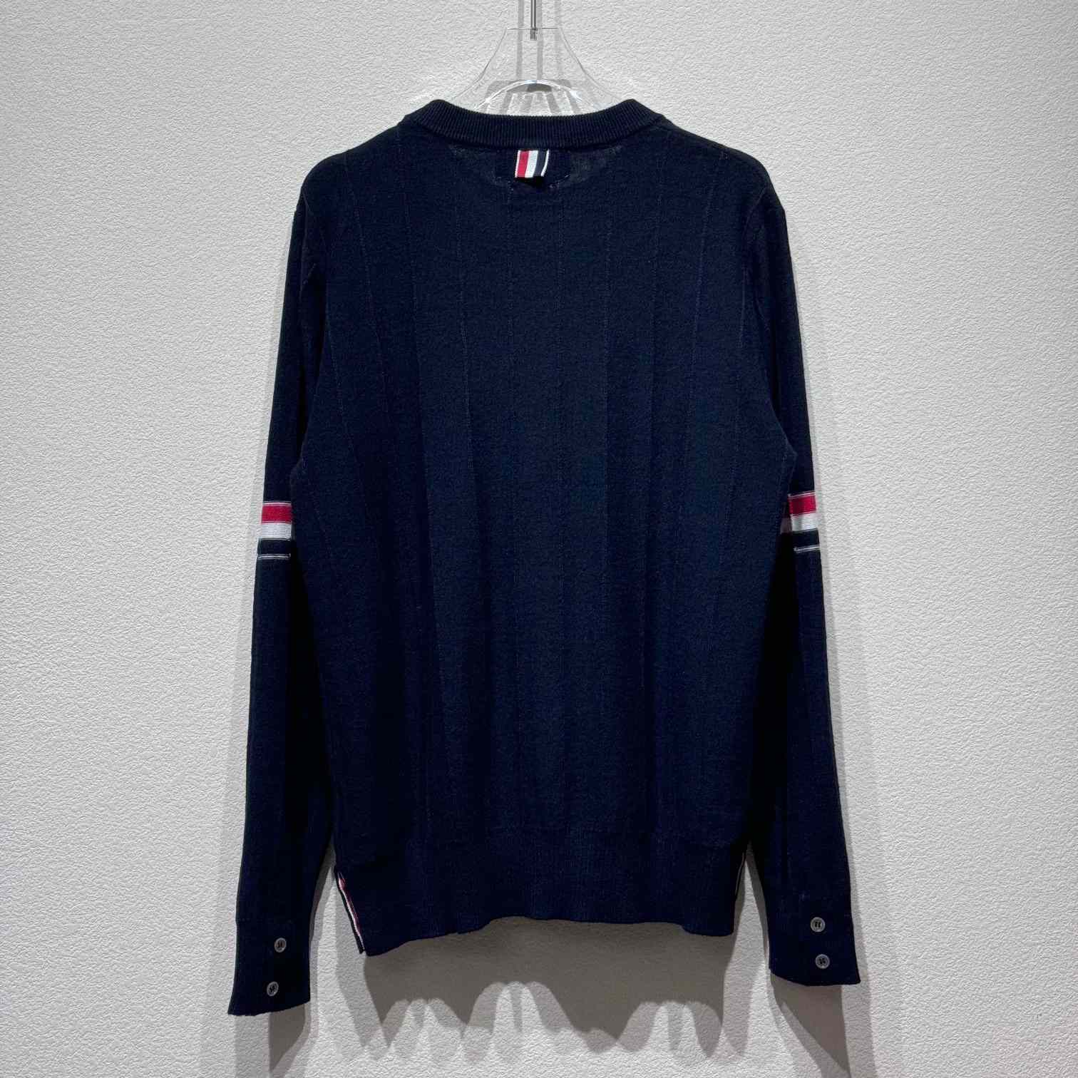 Thom Browne RWB-stripe Long-sleeve Jumper - DesignerGu