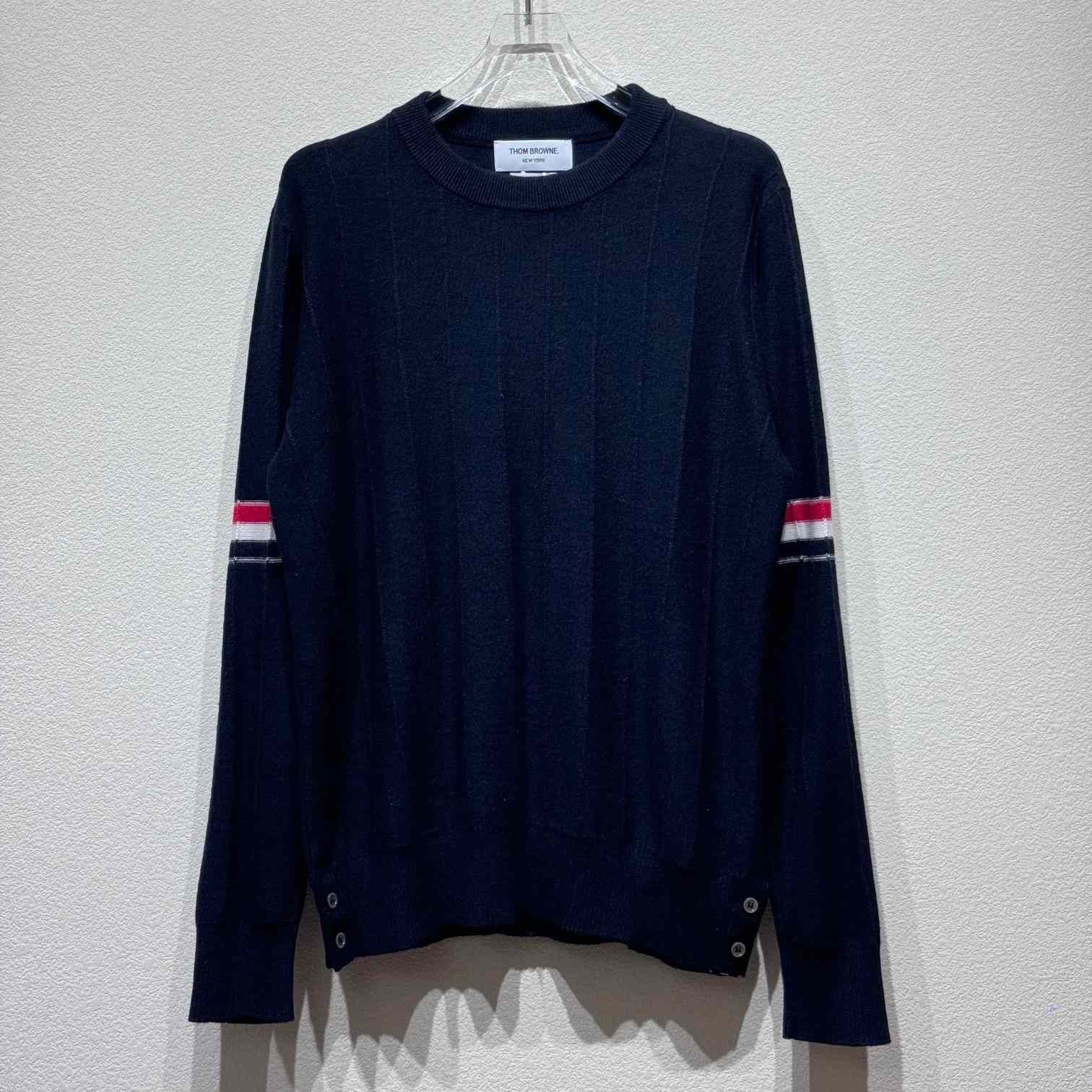 Thom Browne RWB-stripe Long-sleeve Jumper - DesignerGu