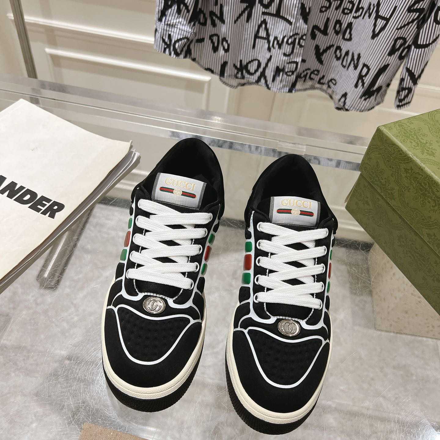 Gucci Screener Sneaker With Web - DesignerGu