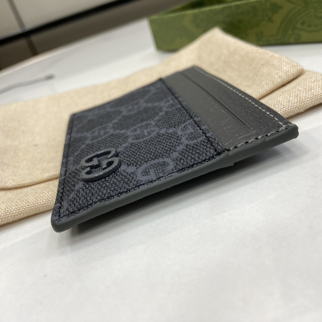 Gucci GG Card Case With GG Detail - DesignerGu