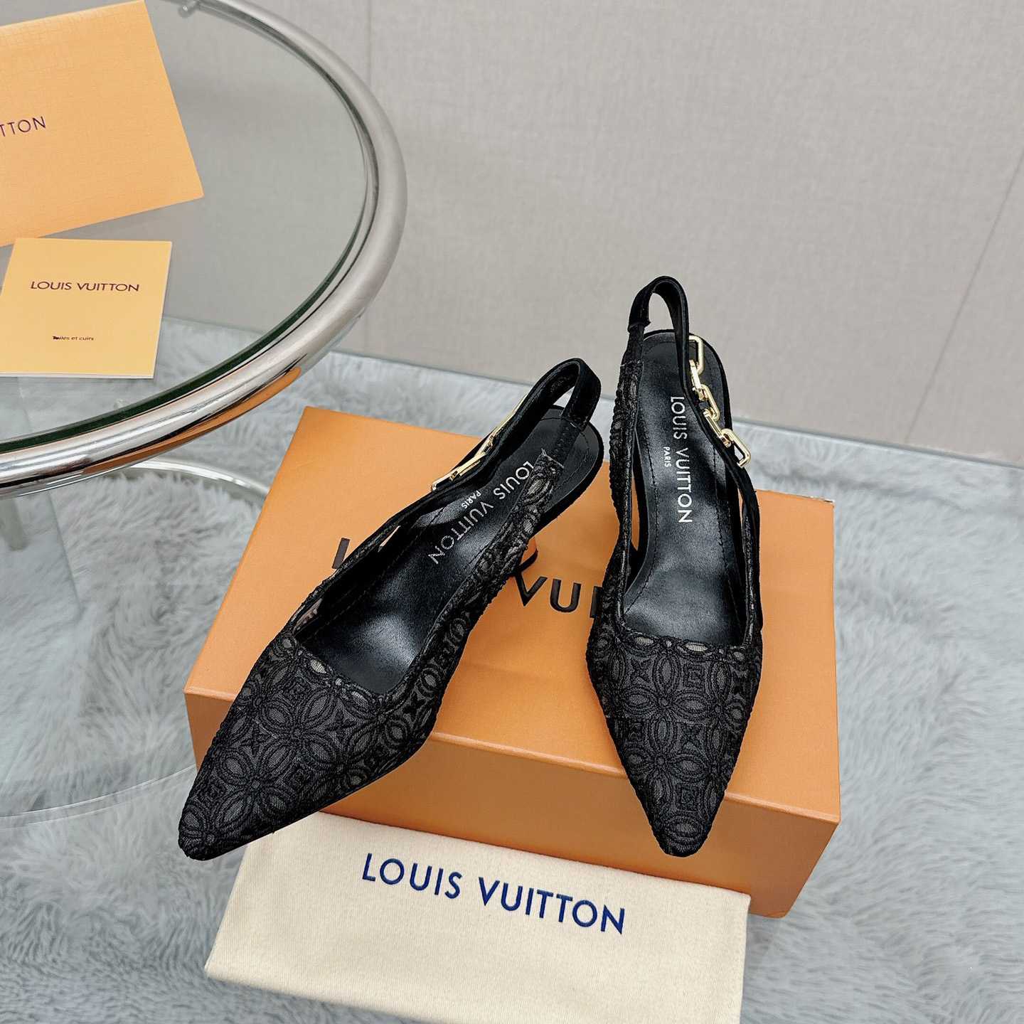 Louis Vuitton Sparkle Slingback Pump   1ACGZE - DesignerGu