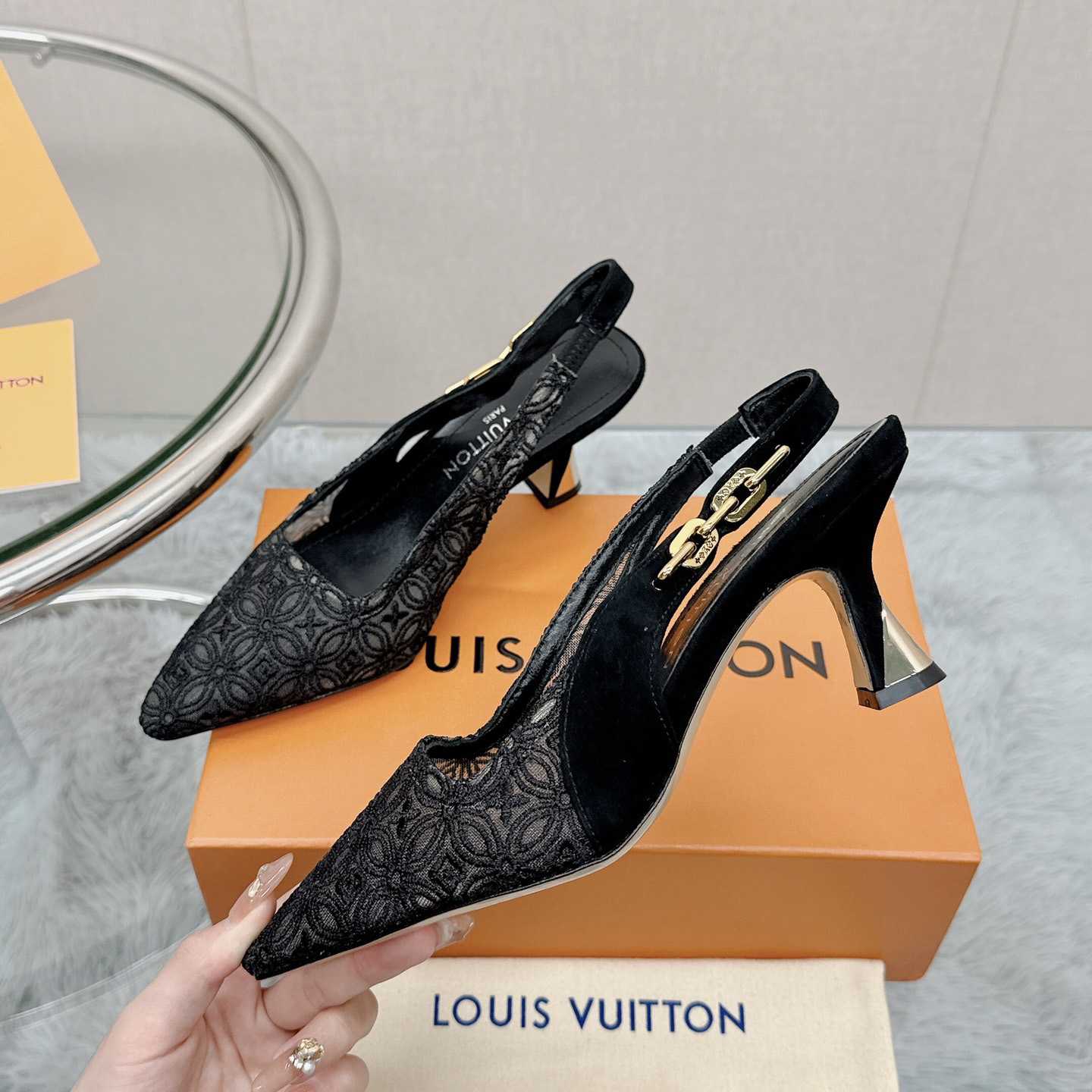 Louis Vuitton Sparkle Slingback Pump   1ACGZE - DesignerGu