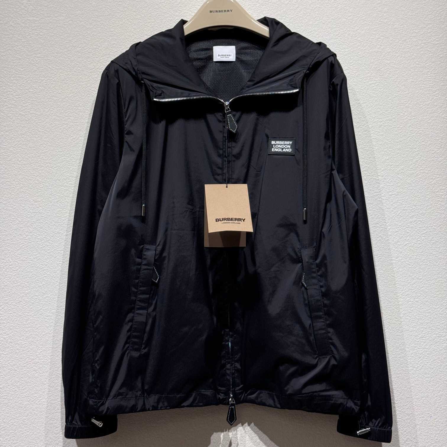 Burberry Nylon Jacket With Hood And Branded Tag - DesignerGu