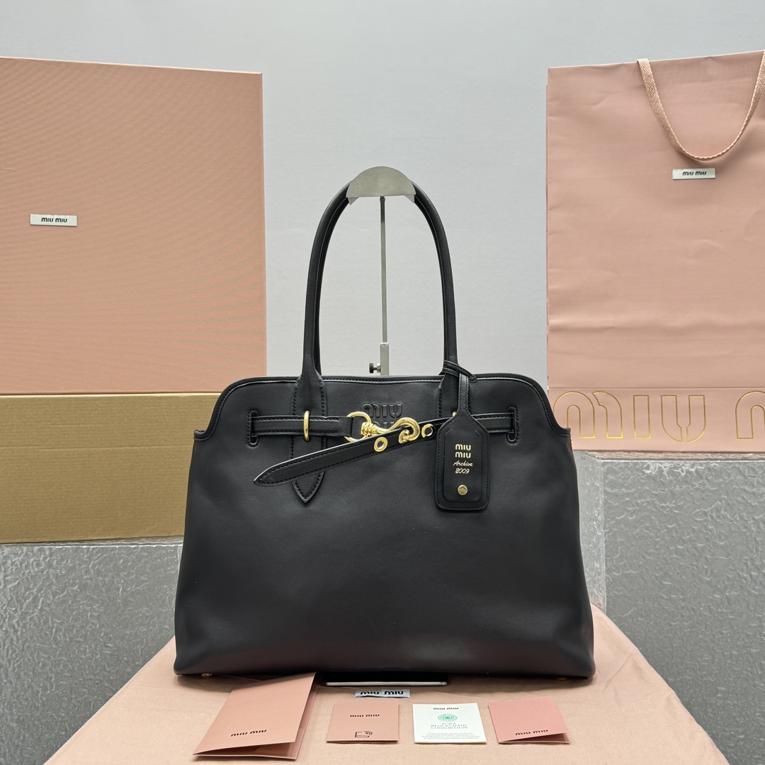 Miu Miu Aventure Nappa Leather Bag - DesignerGu