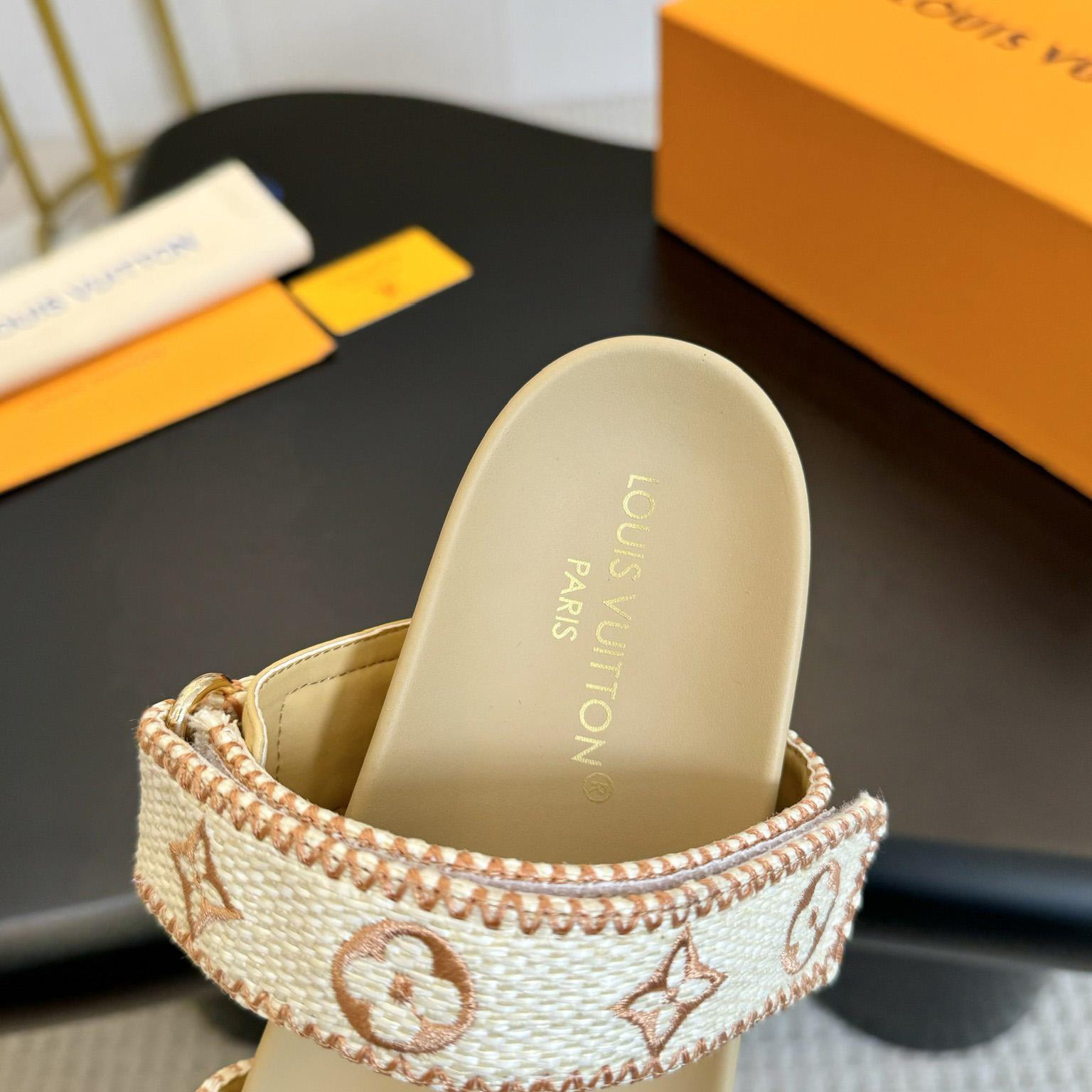 Louis Vuitton Bom Dia Flat Comfort Mule   - DesignerGu