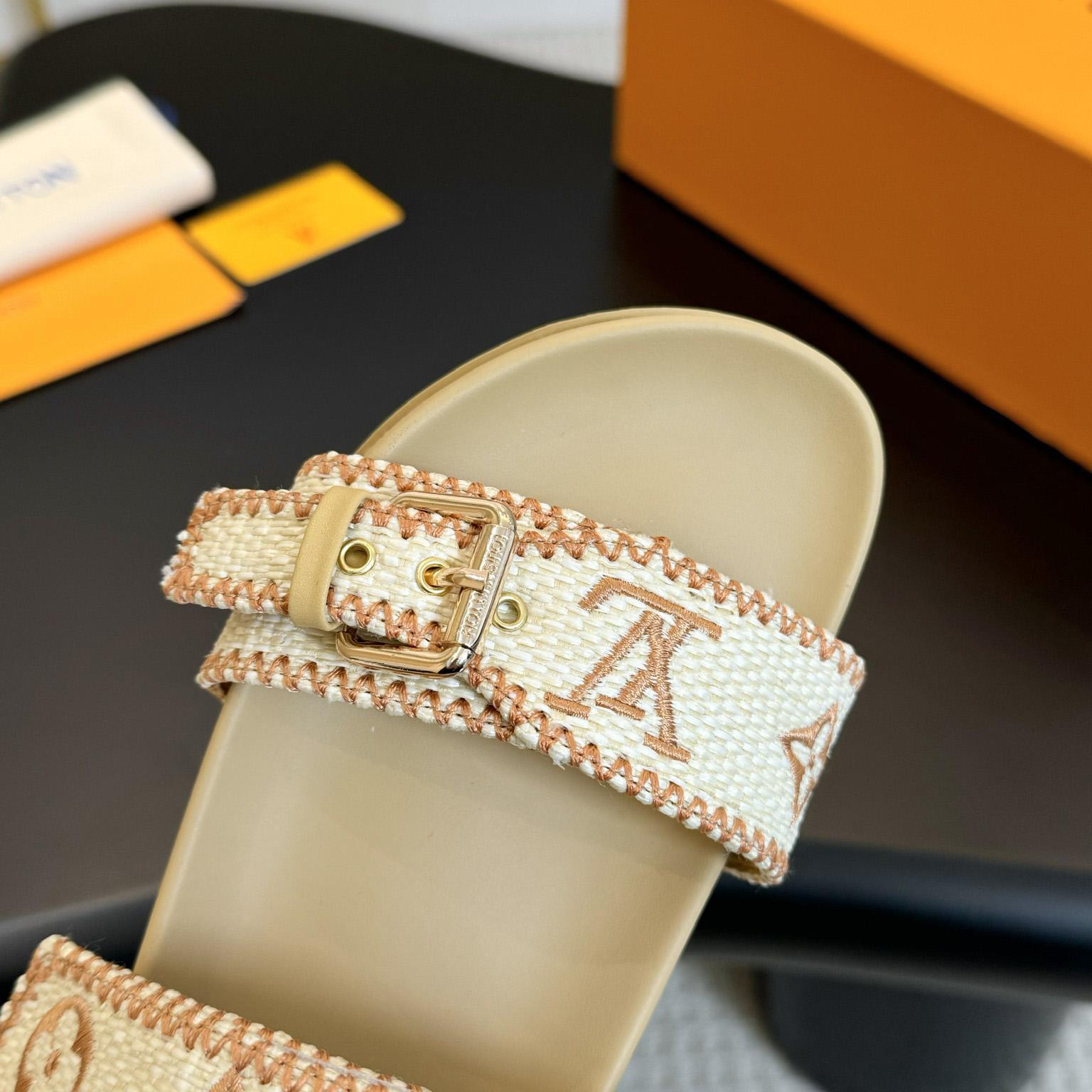 Louis Vuitton Bom Dia Flat Comfort Mule   - DesignerGu