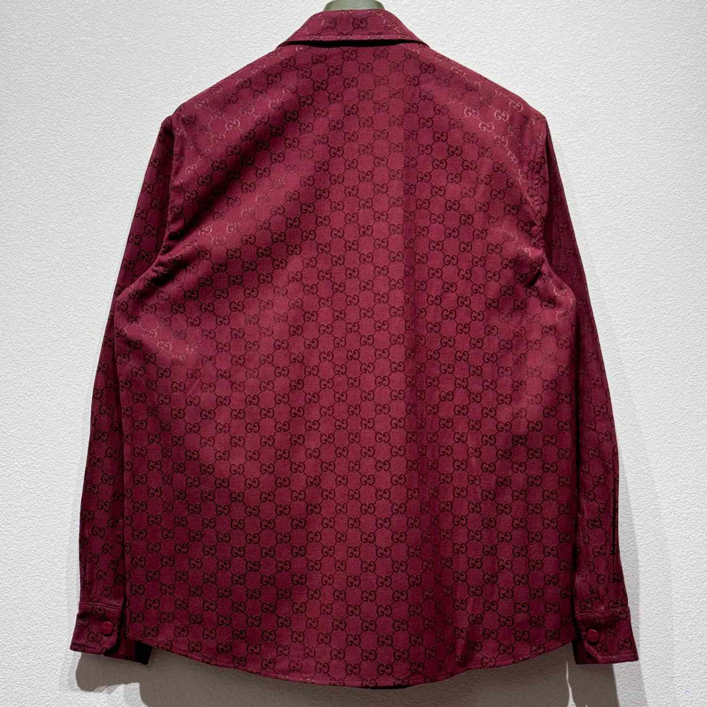 Gucci Shirt With GG Pattern - DesignerGu