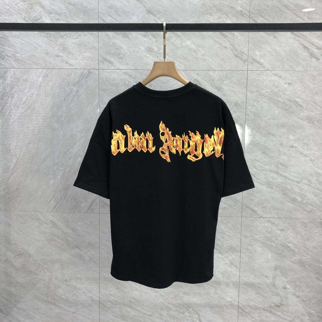 Palm Angels Burning Palm T-Shirt - DesignerGu