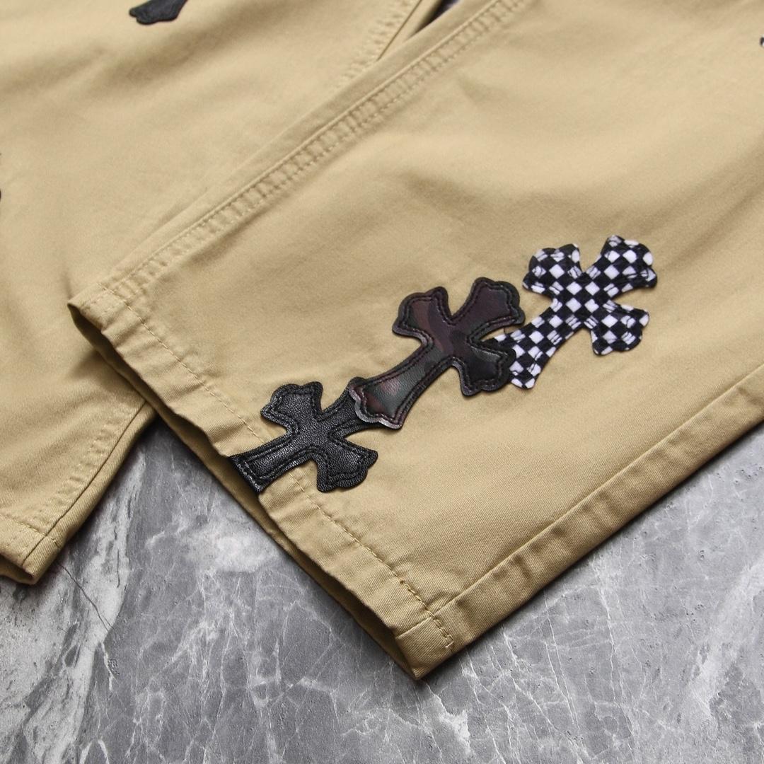 Chrome Heart Cross Patch Jeans - DesignerGu