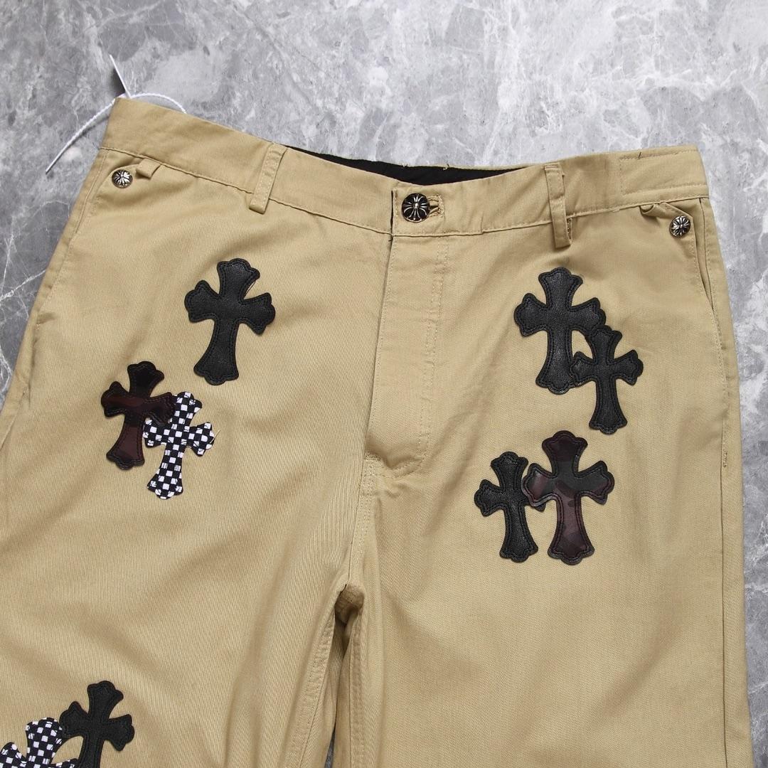 Chrome Heart Cross Patch Jeans - DesignerGu