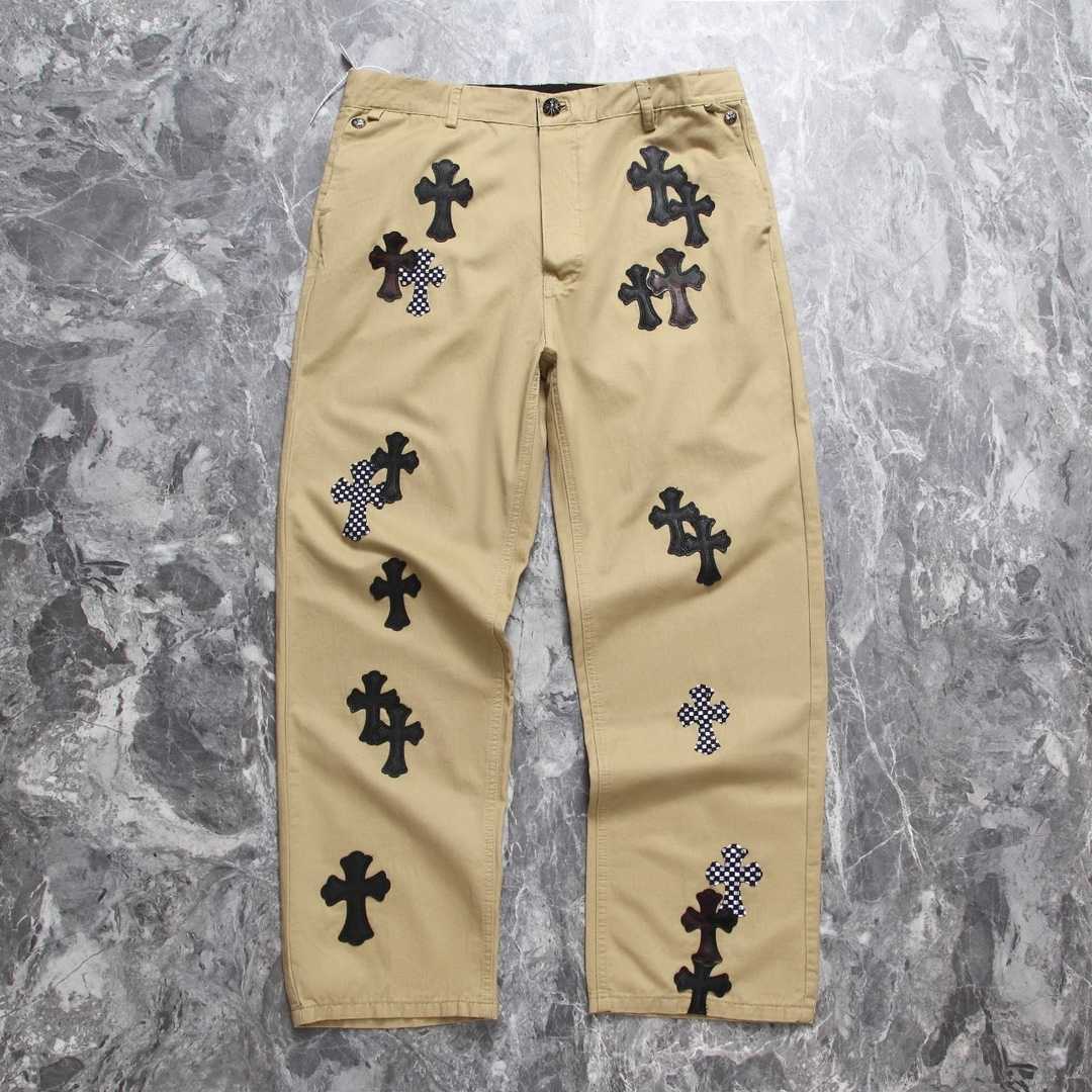 Chrome Heart Cross Patch Jeans - DesignerGu