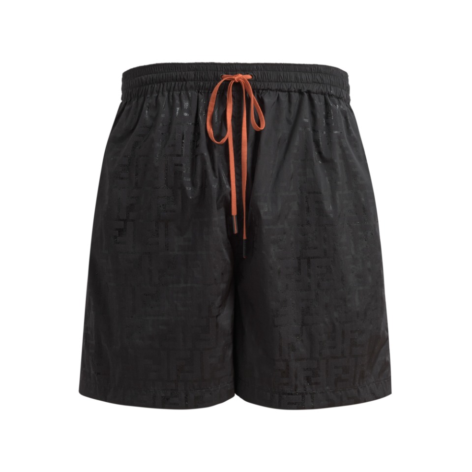 Fendi Black Nylon Shorts - DesignerGu