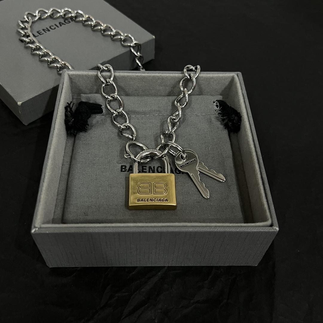 Balenciaga Locker Necklace  - DesignerGu