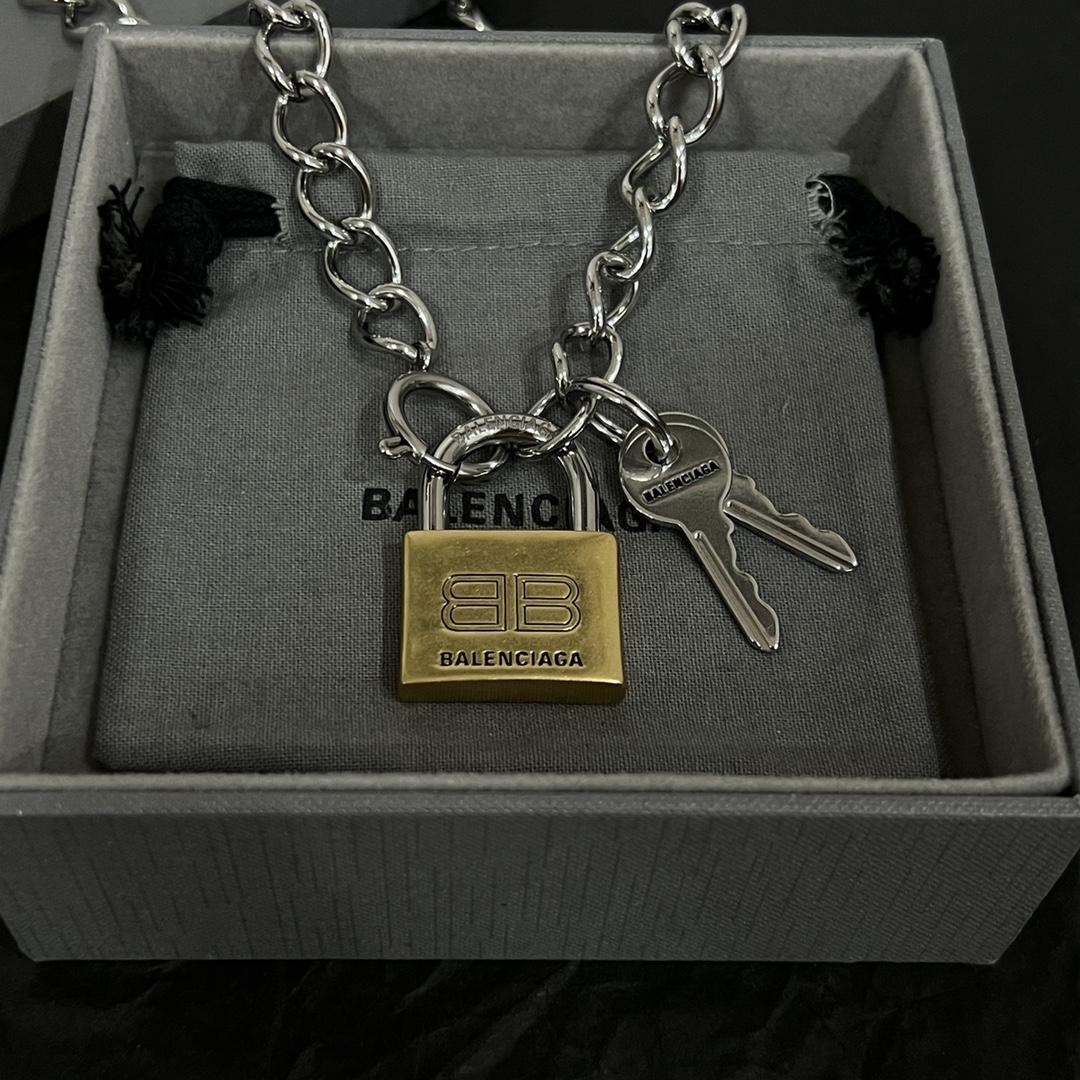 Balenciaga Locker Necklace  - DesignerGu