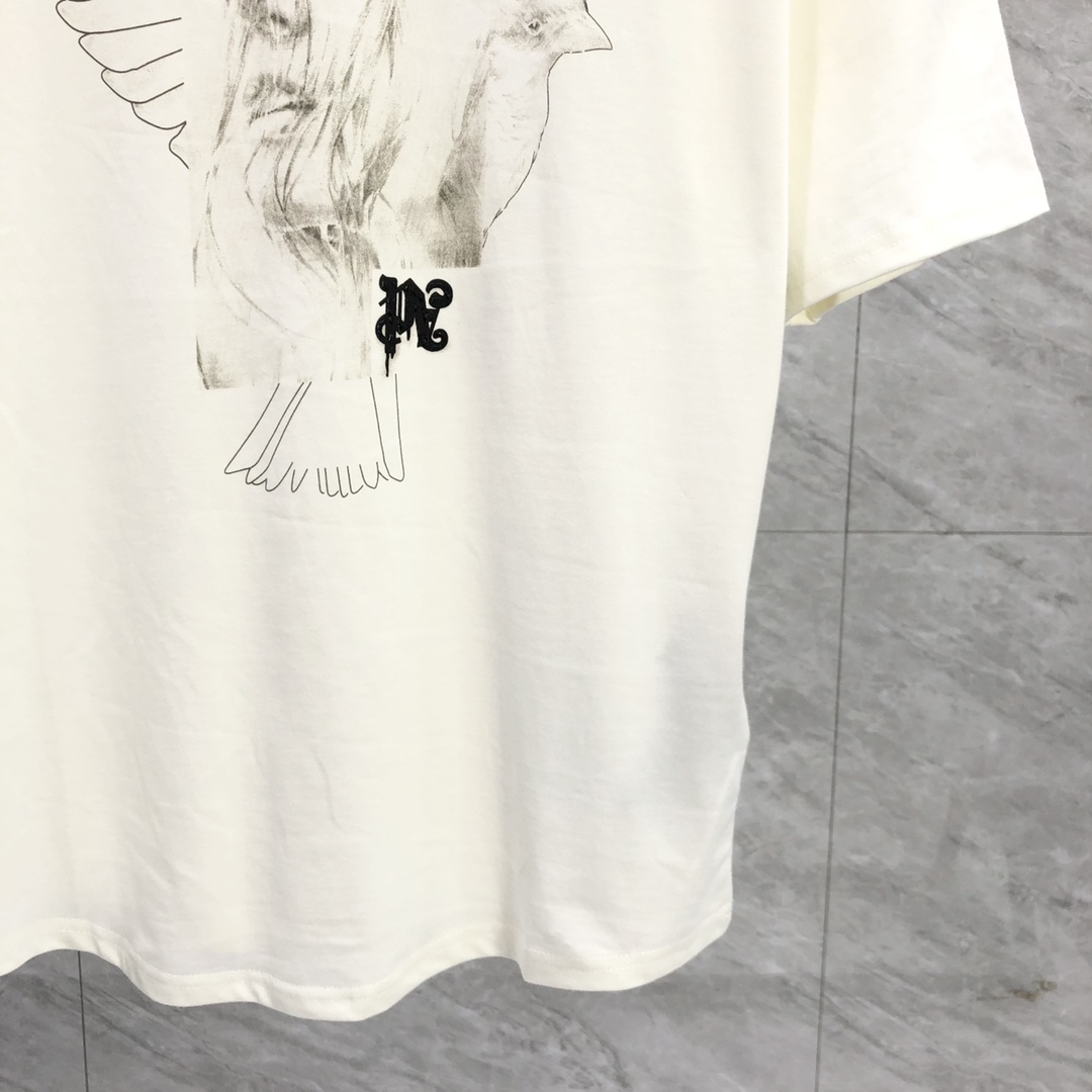 Palm Angels Portrait Pencil T-Shirt  - DesignerGu