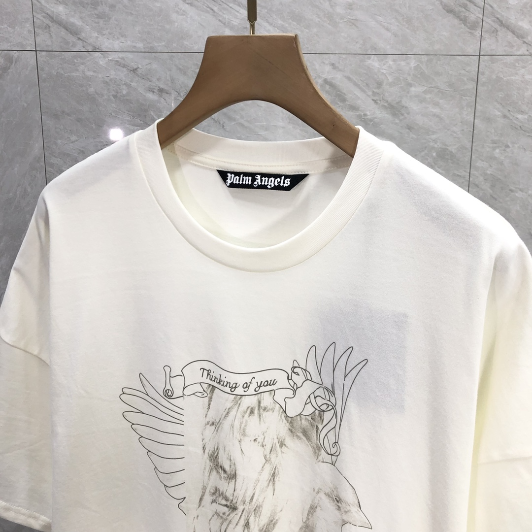 Palm Angels Portrait Pencil T-Shirt  - DesignerGu