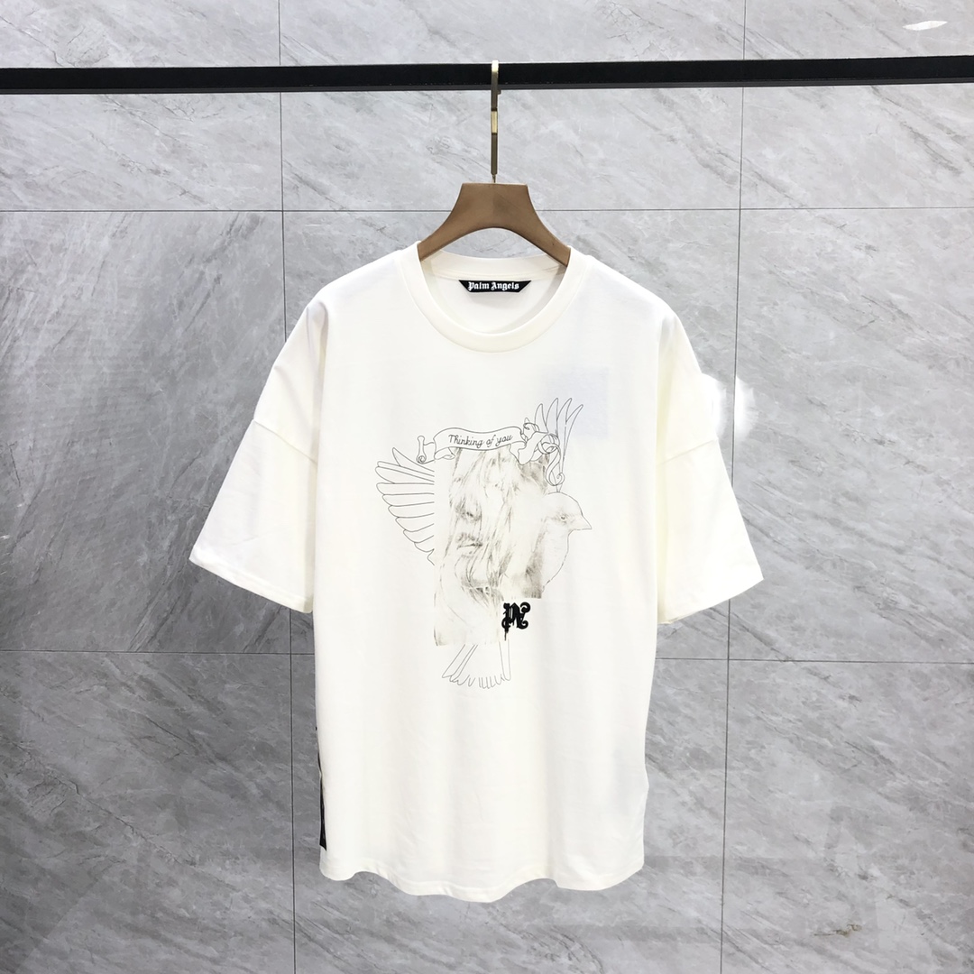 Palm Angels Portrait Pencil T-Shirt  - DesignerGu